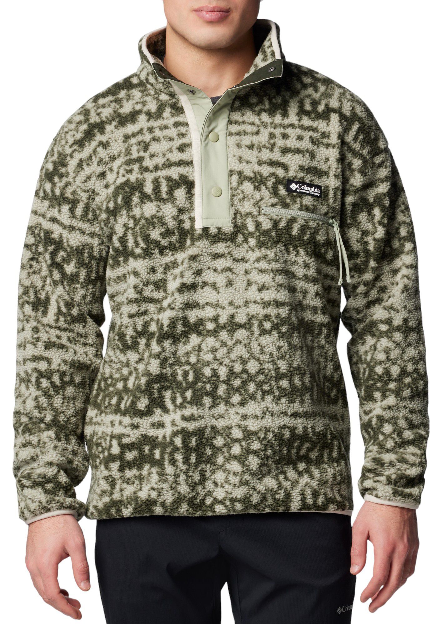 COLUMBIA Men's Helvetia 1/2 Snap Printed Jacket