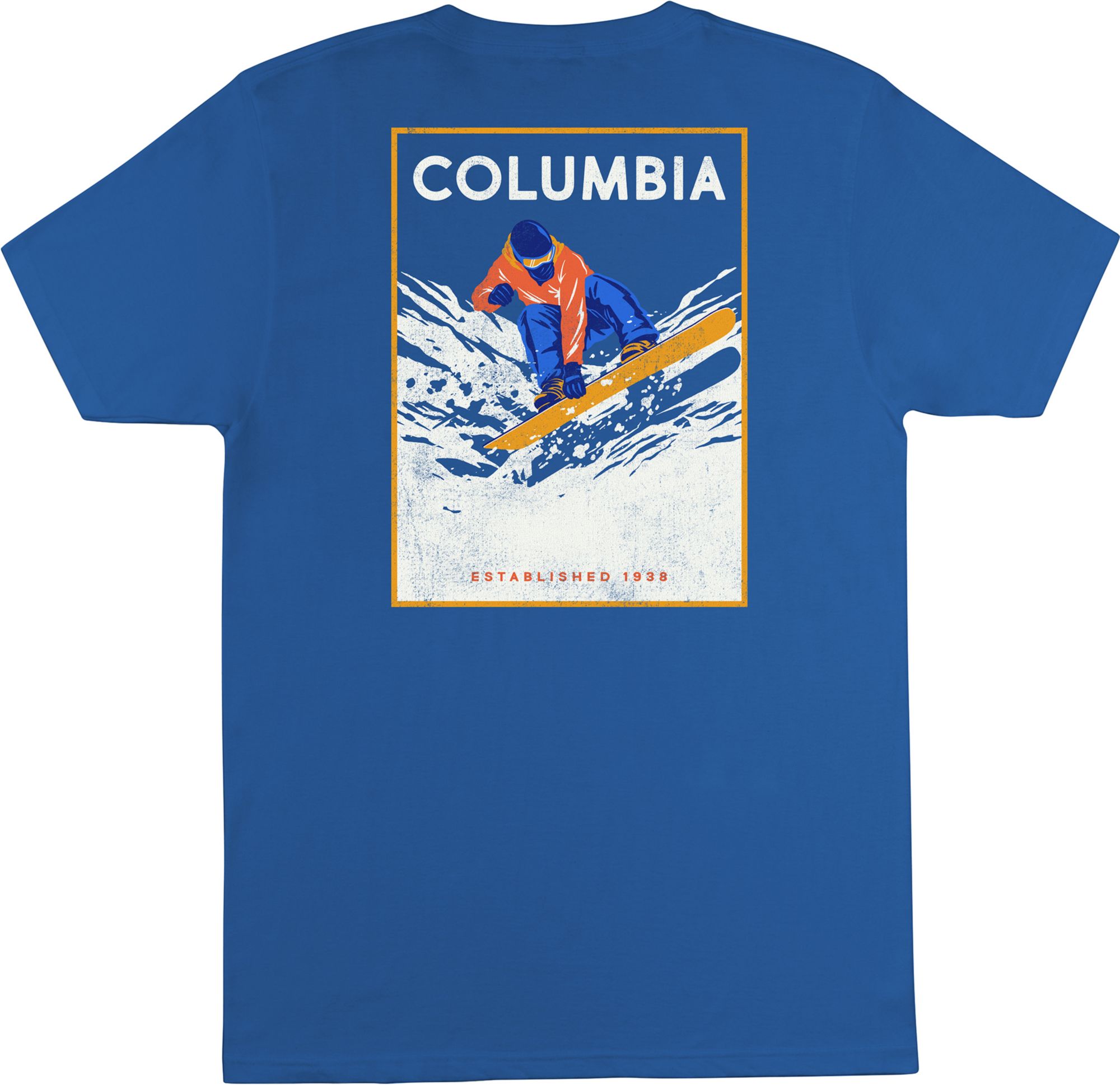 COLUMBIA Men's Vintage Short Sleeve Graphic T-Shirt