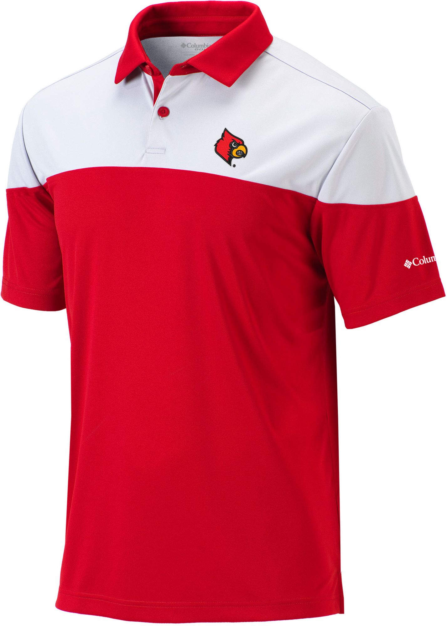Columbia Men's Louisville Cardinals Cardinal Red Best Ball Polo