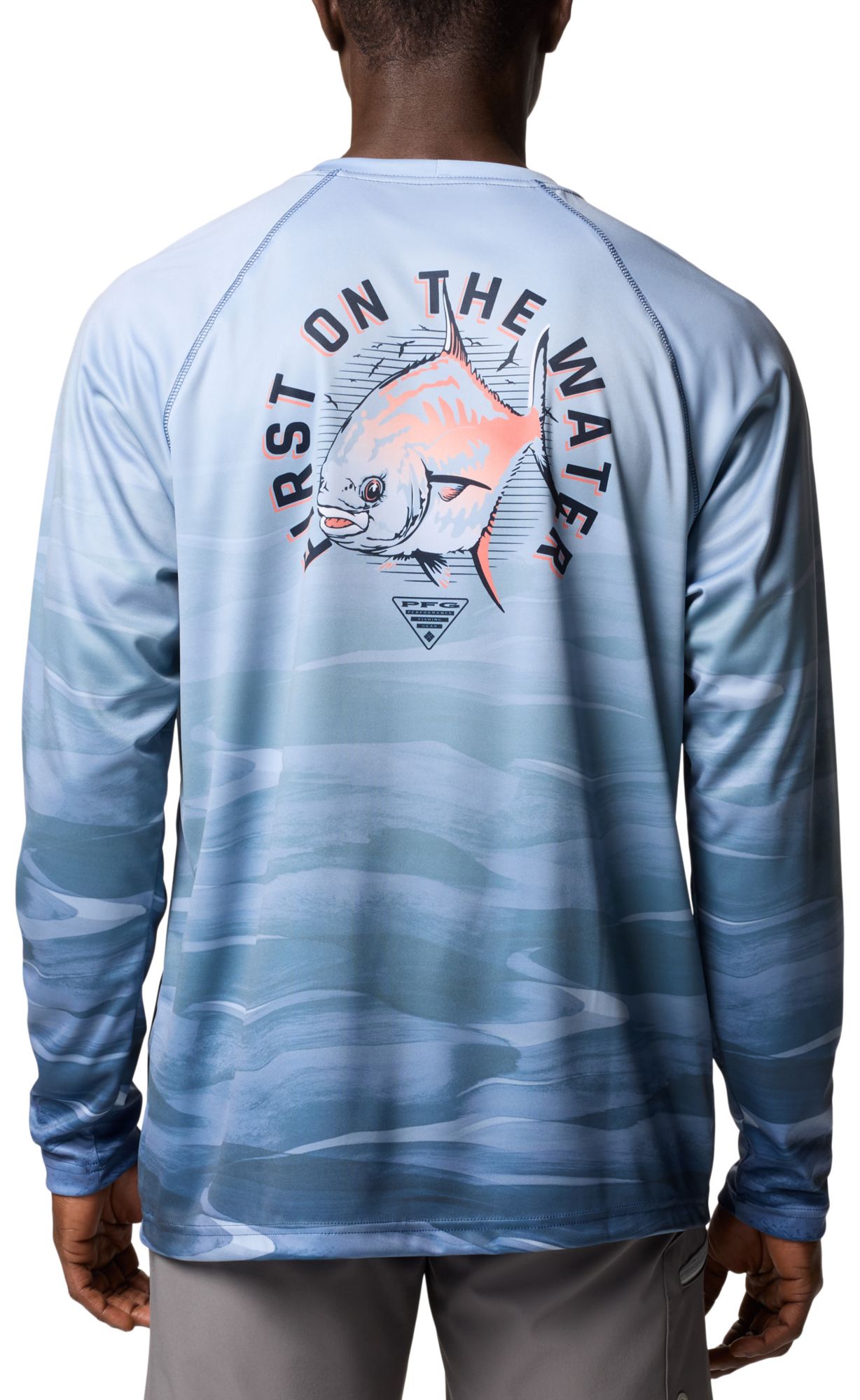 Columbia Men's Super Terminal Tackle PFG Fade Long Sleeve Shirt