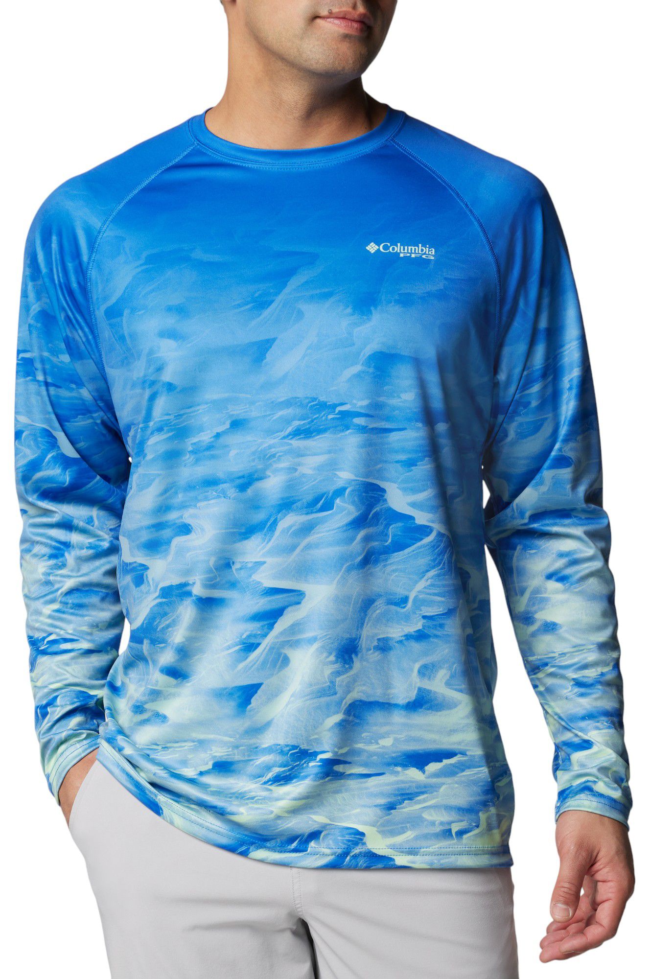 Columbia Men's PFG Terminal Tackle Fish Flag Long Sleeve Shirt