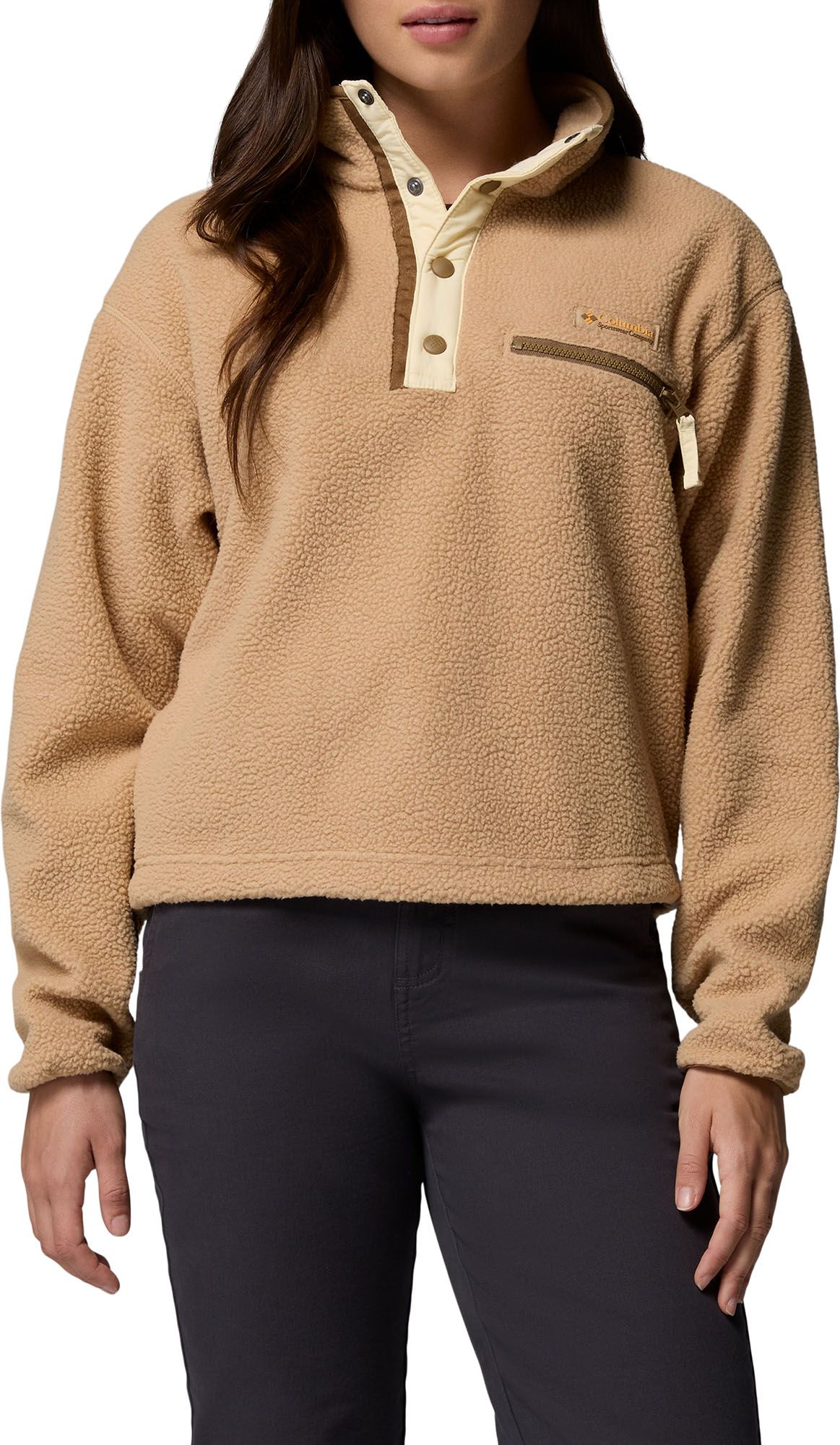 Columbia Women's Helvetia II 1/2 Snap Cropped Fleece Pullover