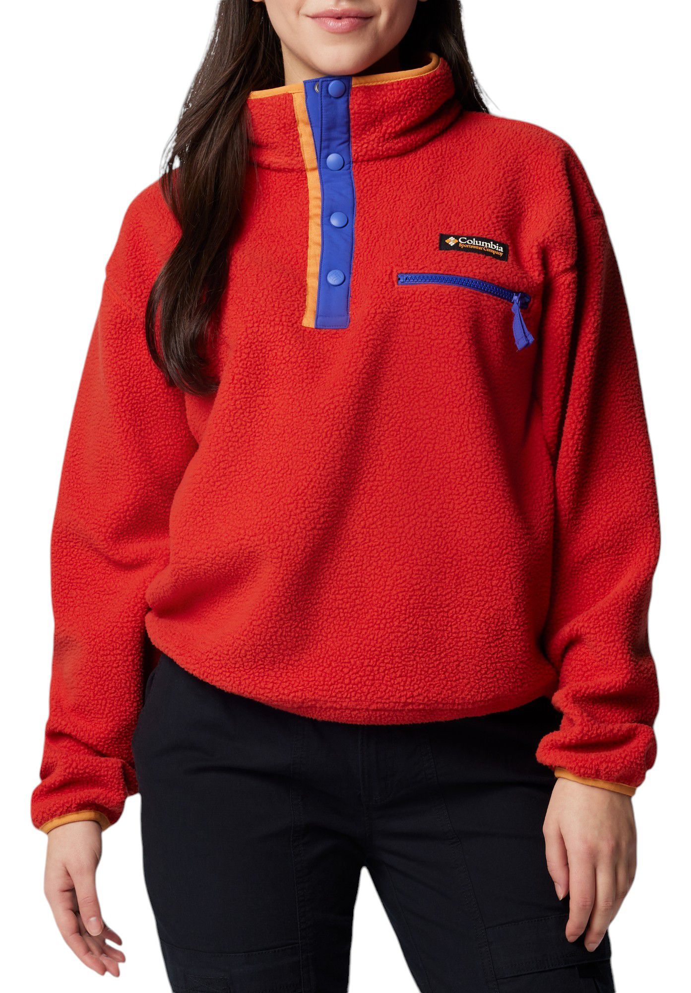 COLUMBIA Women's Helvetia II 1/2 Snap Cropped Fleece Pullover