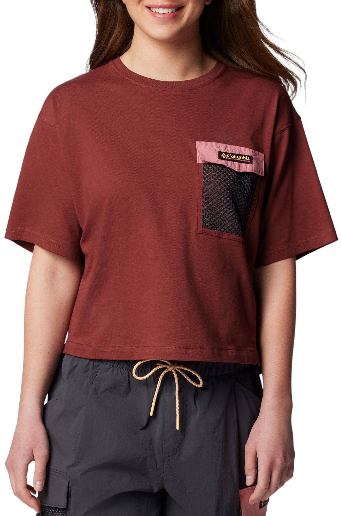 Columbia Women's Painted Peak Short Sleeve Crop Top