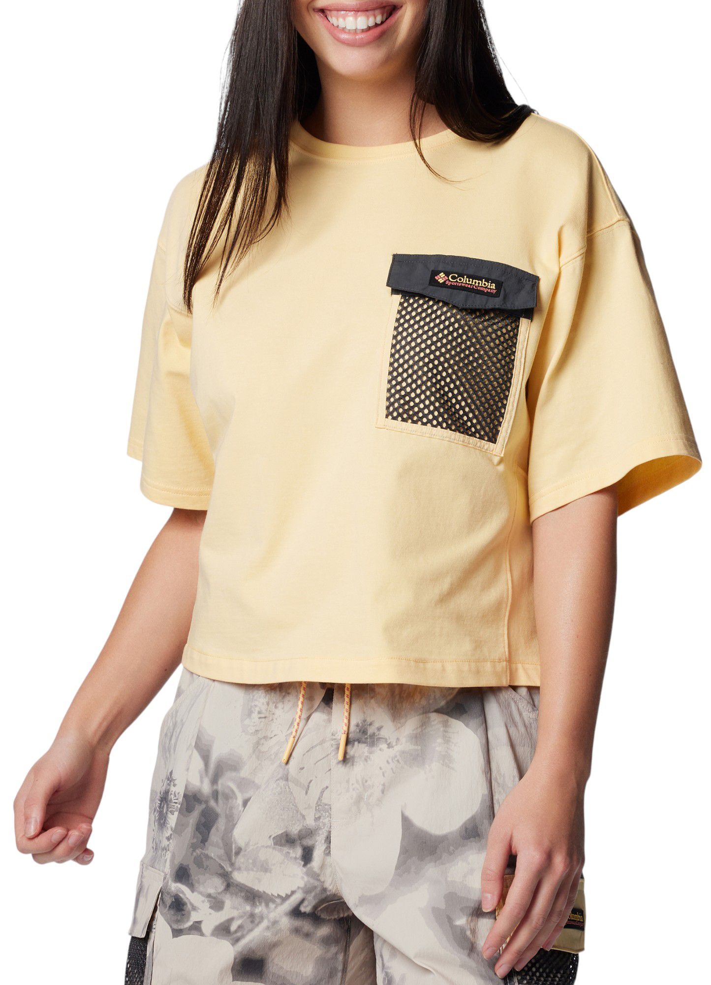 Columbia Women's Painted Peak Short Sleeve Crop Top