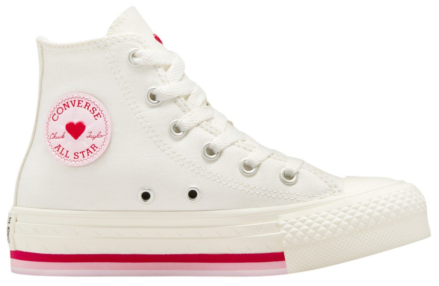Converse Kids' Preschool Chuck Taylor All-Star EVA Lift Platform High Top Shoes - White