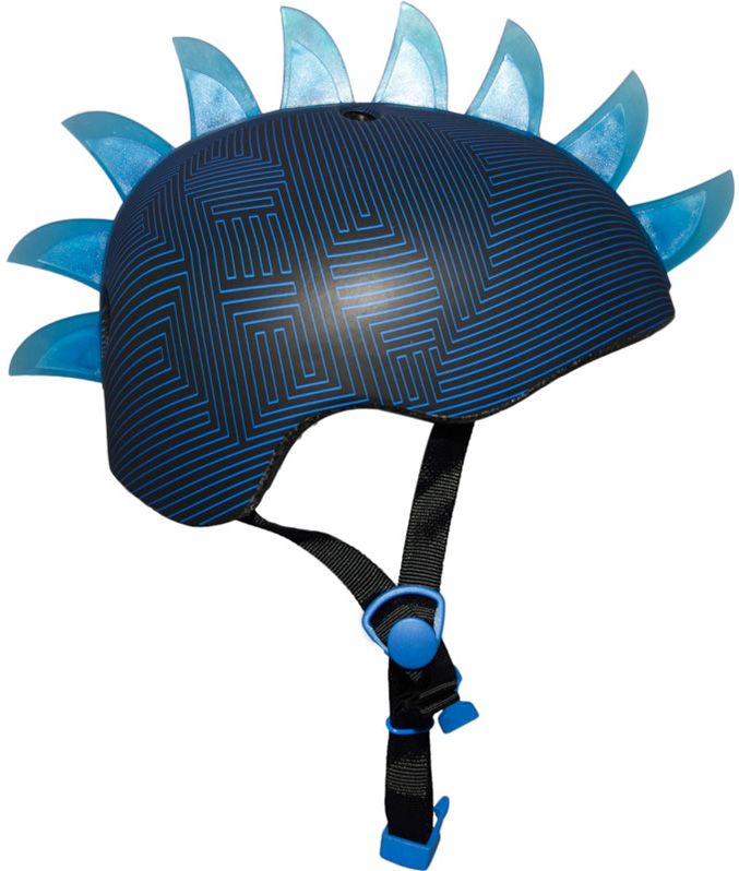 Krash Youth Skull Maze Blue LED Bike Helmet