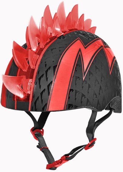 Raskullz Youth Bolt LED Red Bike Helmet