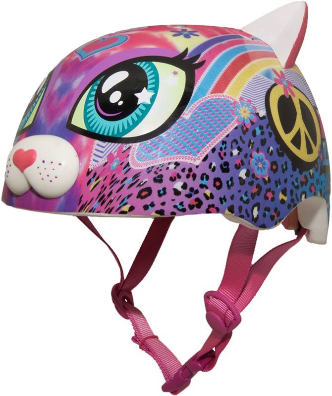 Raskullz Youth Peace Love Kitty Bike Helmet