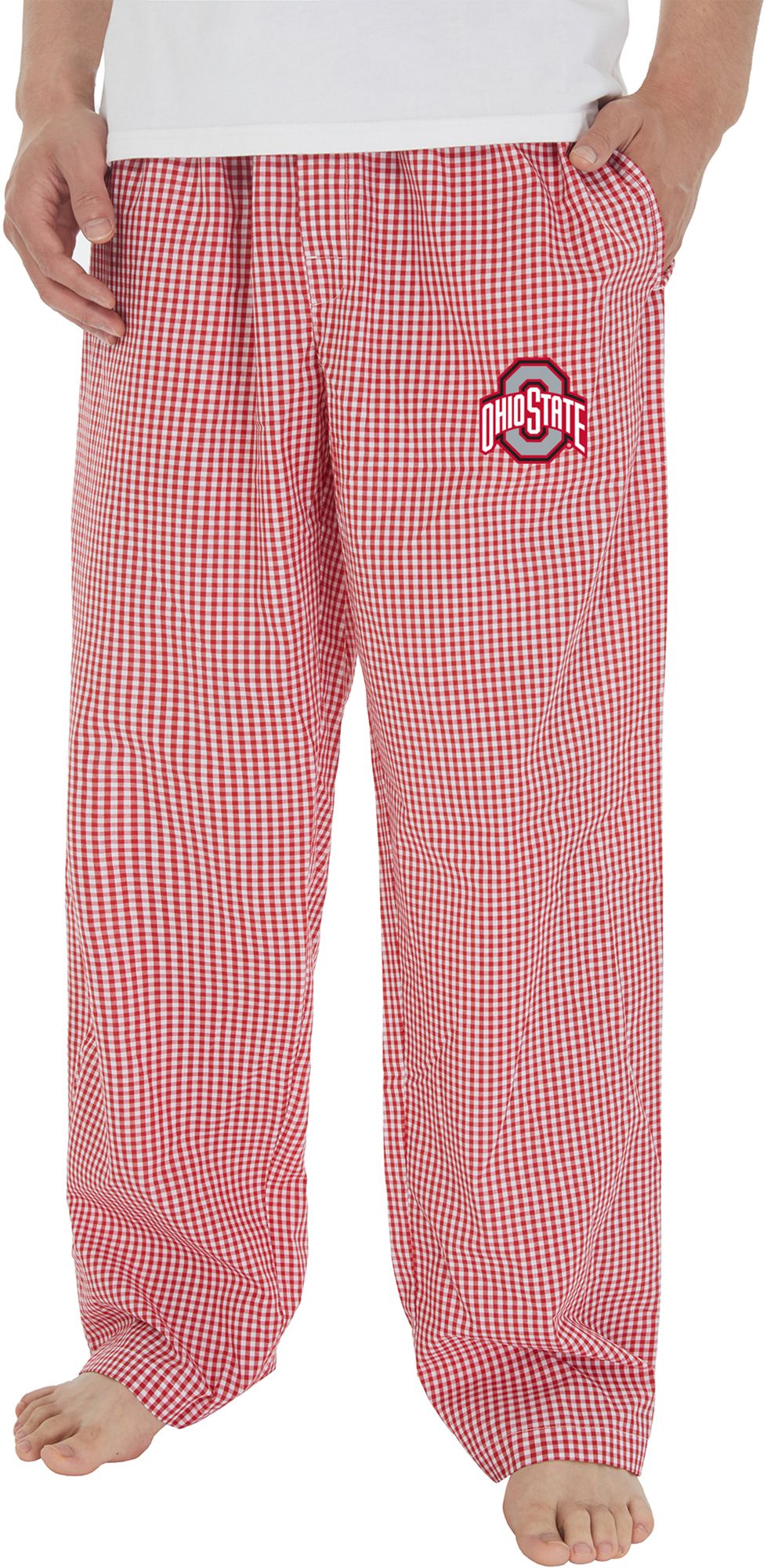 Concept Sports Men's Ohio State Buckeyes Red/White Traditional Lounge Pants