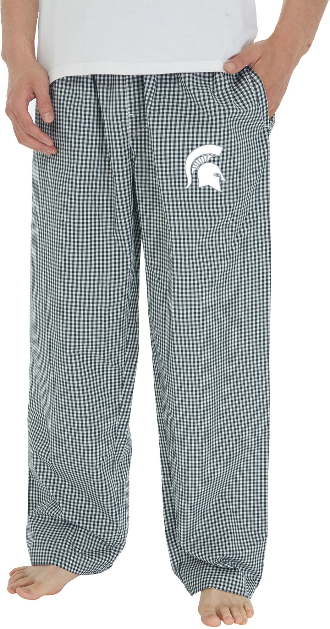 Concept Sports Men's Michigan State Spartans Green/White Traditional Lounge Pants