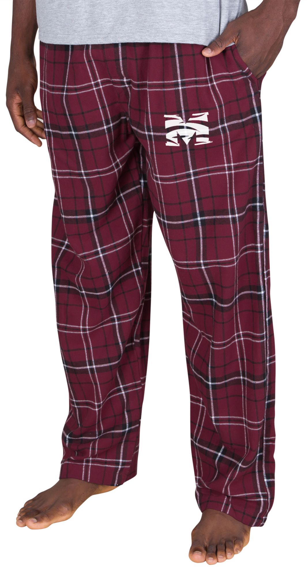 College Concepts Men's Morehouse College Maroon Tigers Ultimate Flannel Sleep Pants