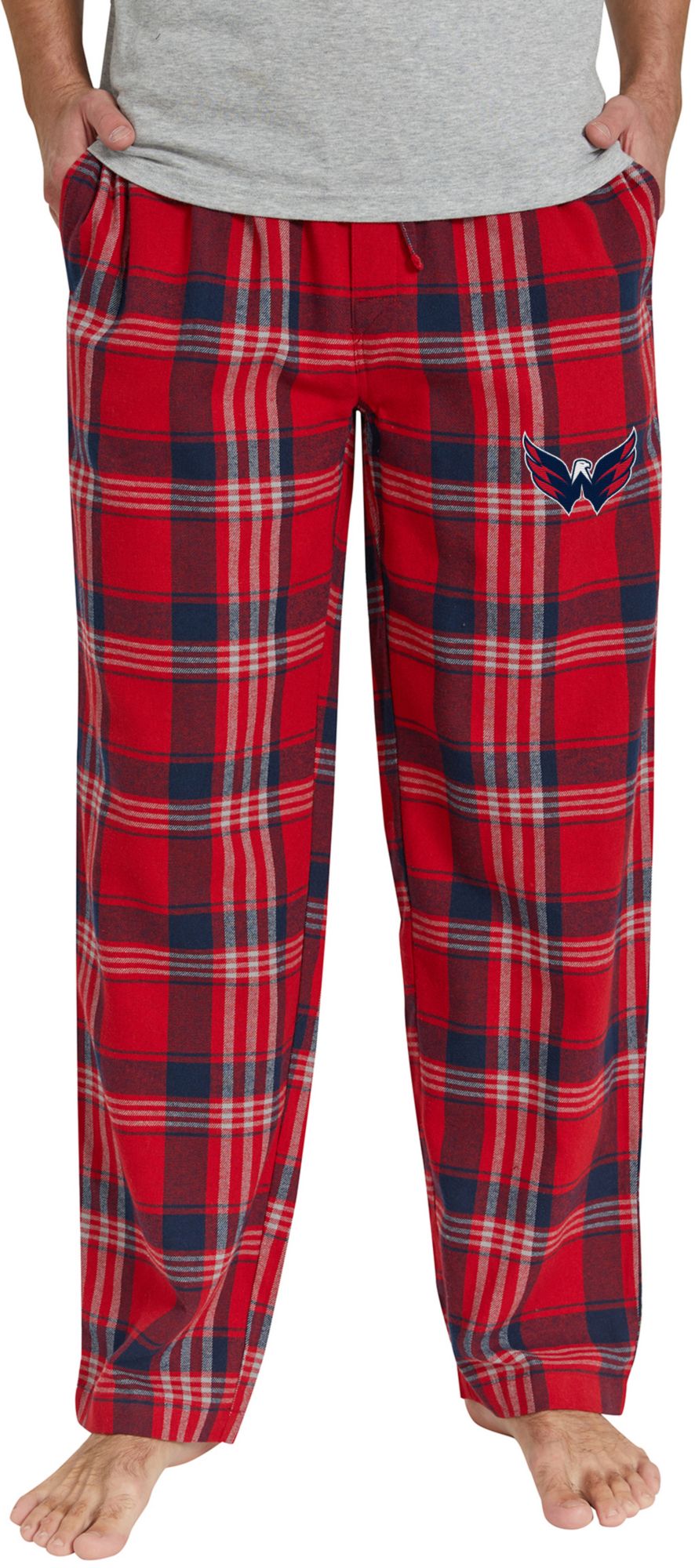 College Concepts Men's Washington Capitals Red Flannel Sleep Pants