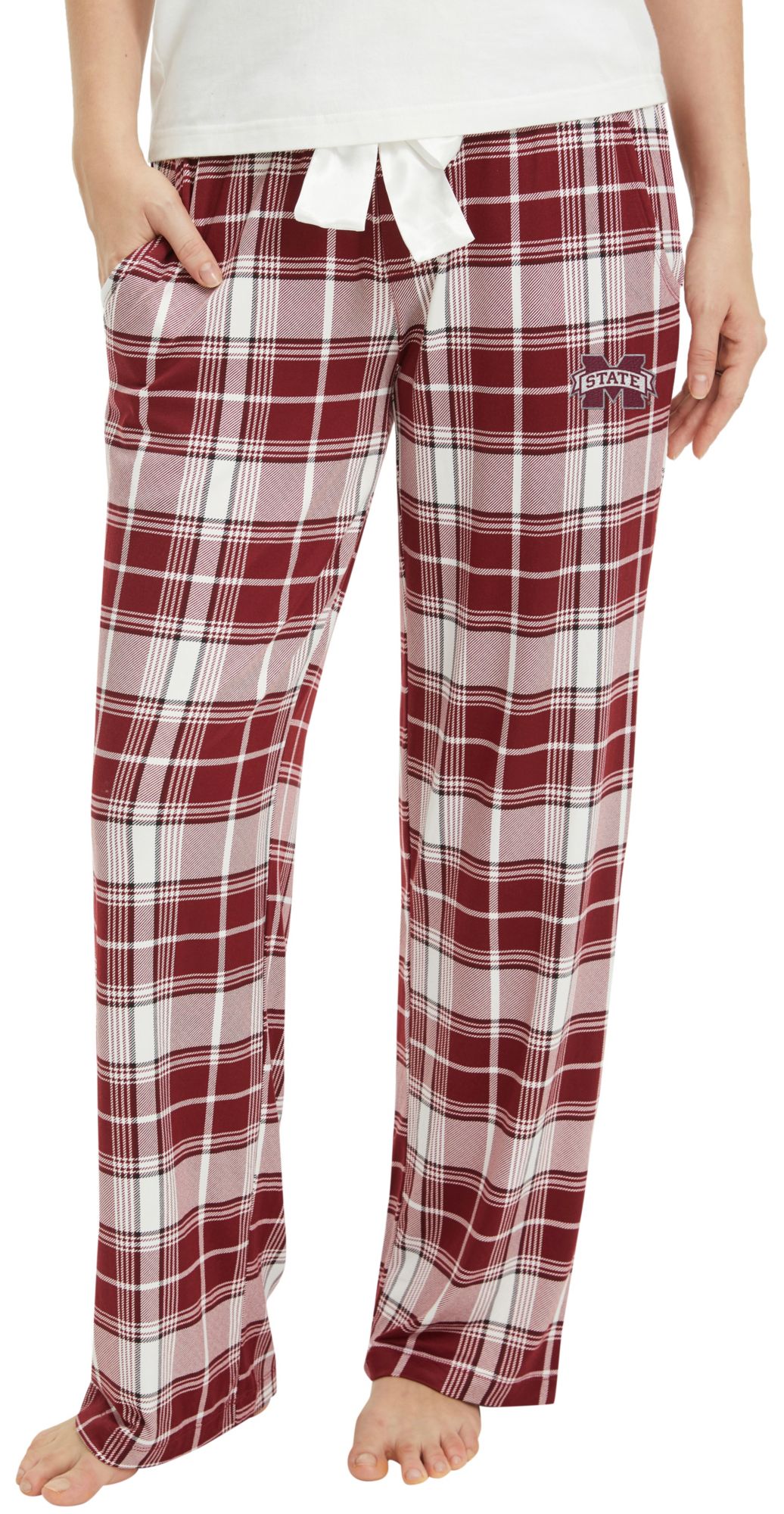 College Concepts Women's Mississippi State Bulldogs Ashford Plaid Sleep Pants