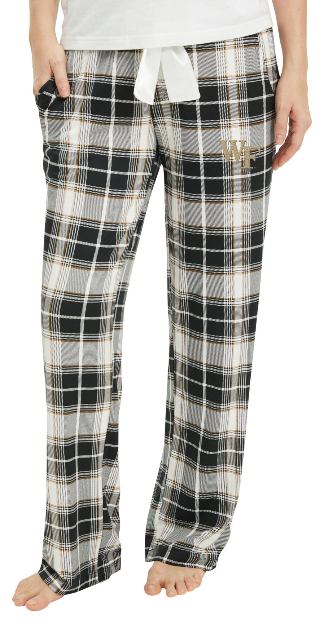 College Concepts Women's Wake Forest Demon Deacons Ashford Plaid Sleep Pants