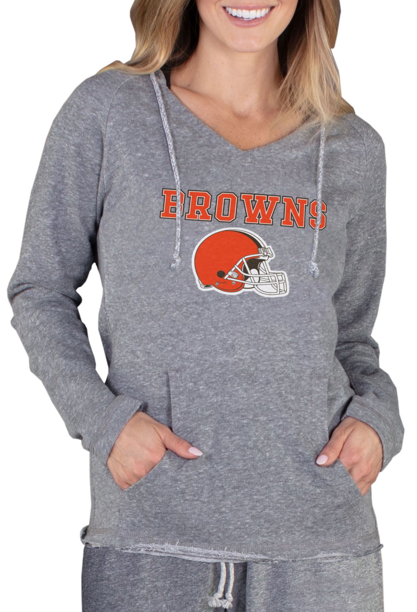 Concepts Sport Women's Cleveland Browns Mainstream Grey Hoodie