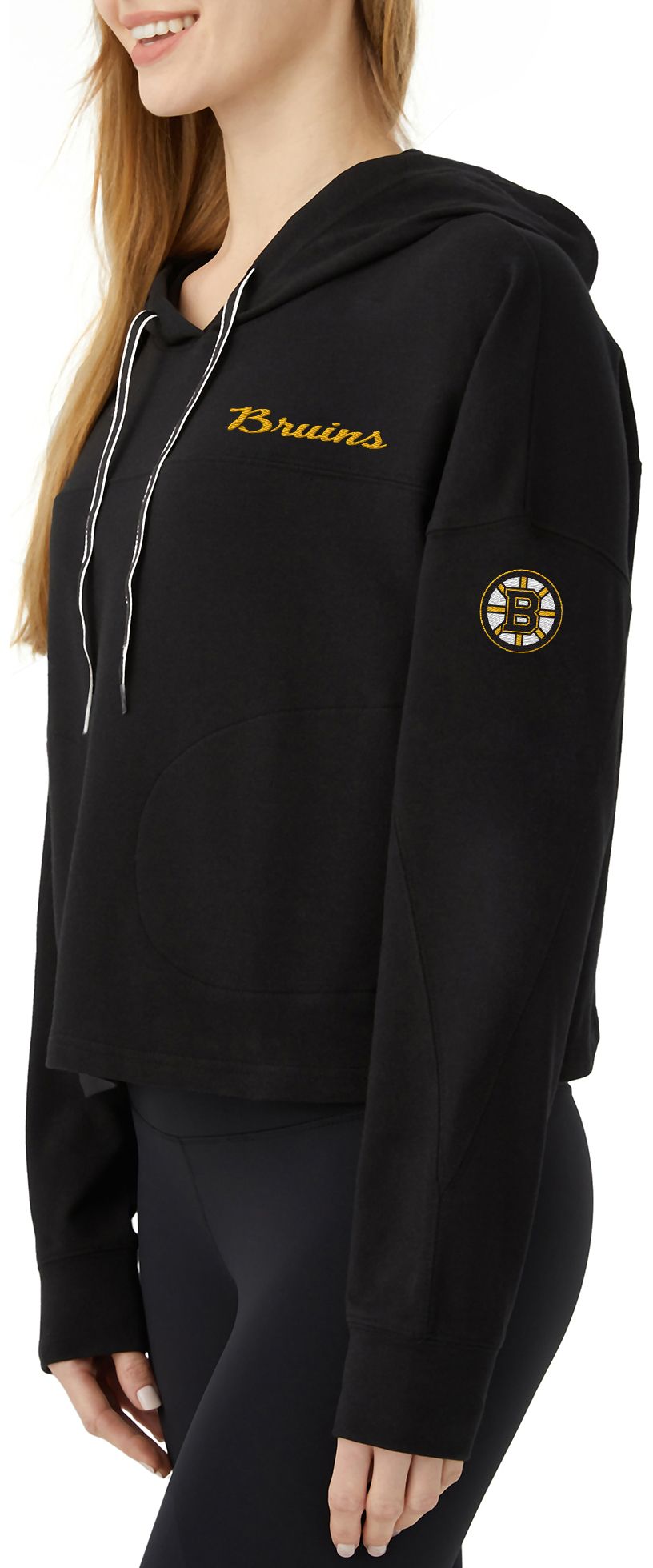 Concepts Sport Women's Boston Bruins Black Elevation Pullover Hoodie