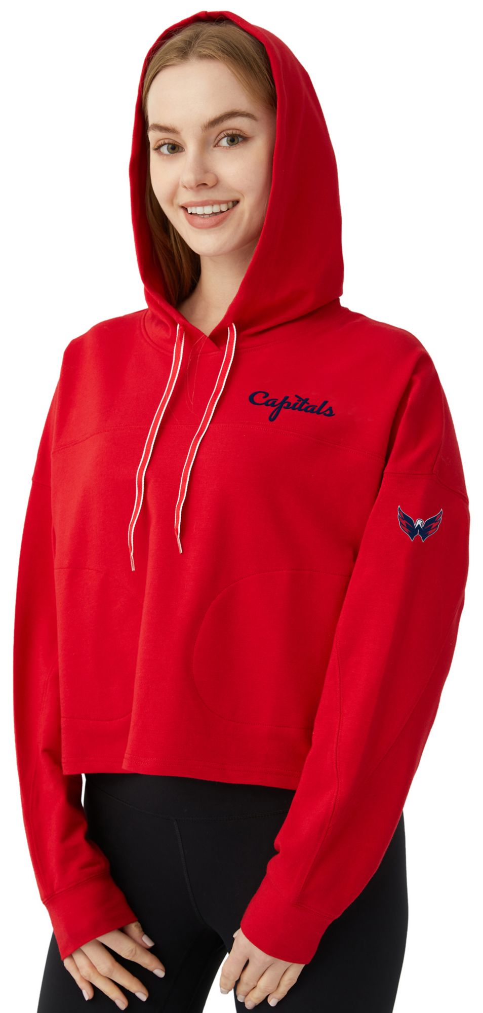Concepts Sport Women's Washington Capitals Red Elevation Pullover Hoodie
