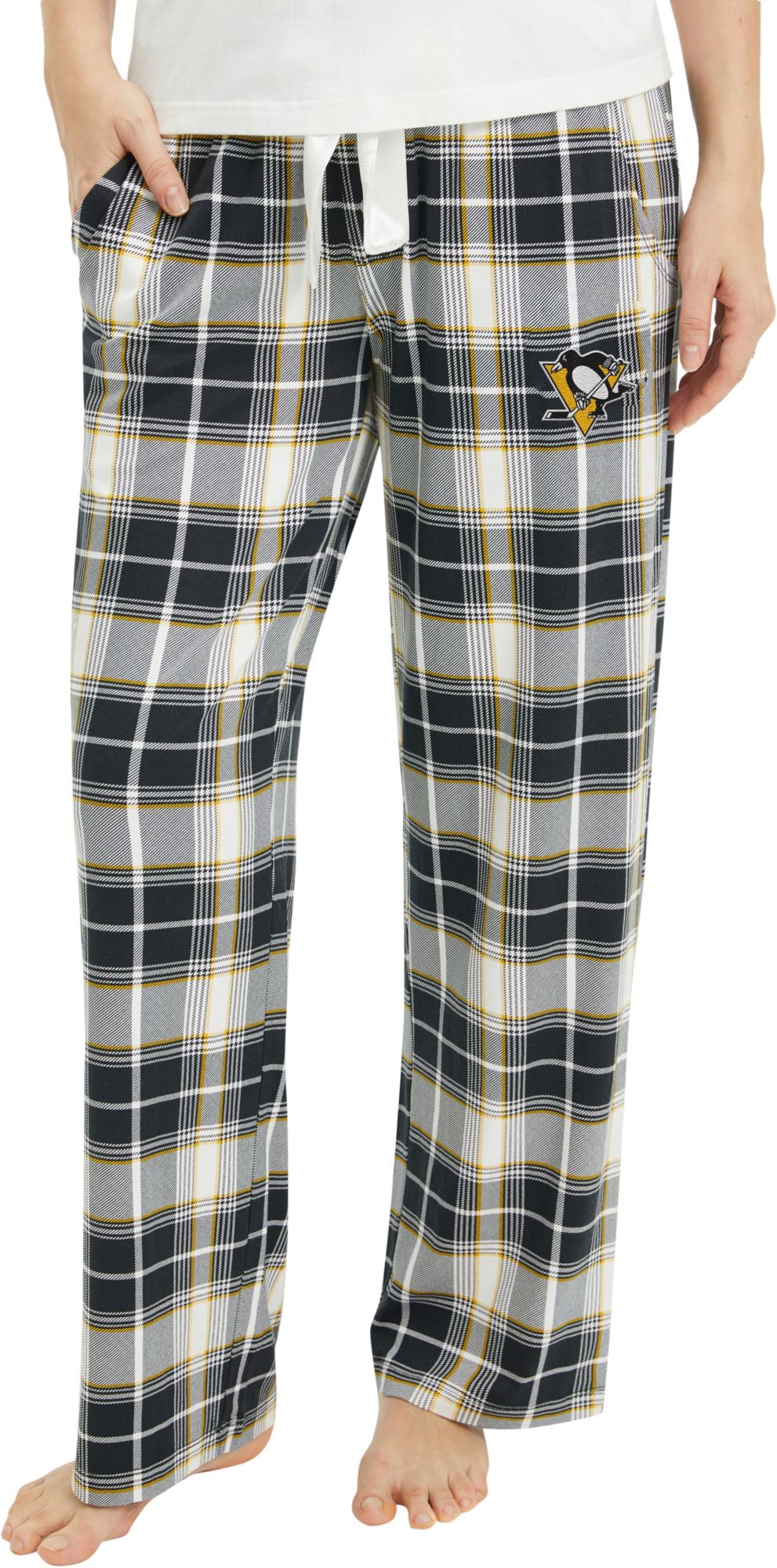 College Concepts Women's Pittsburgh Penguins Black Sleep Pants