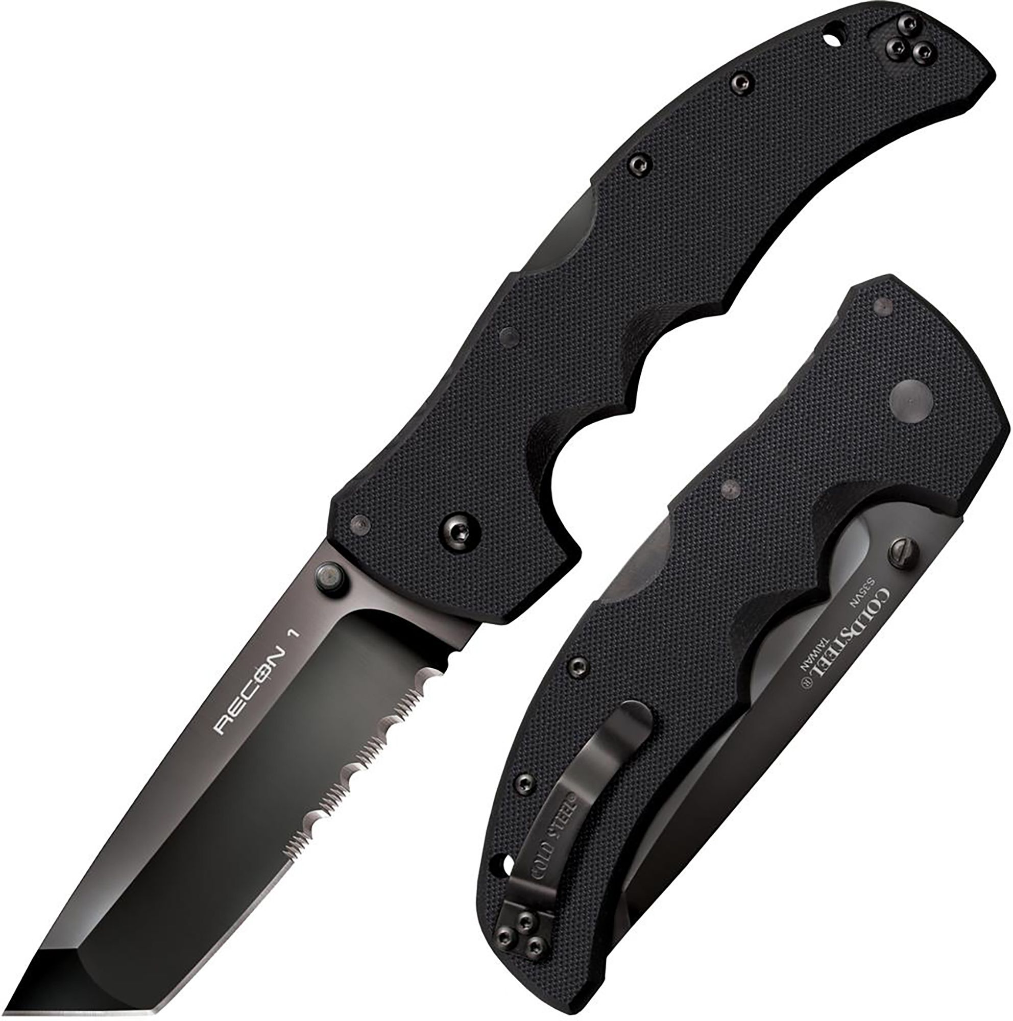Cold Steel Recon 1 Tanto Half Serrated Knife
