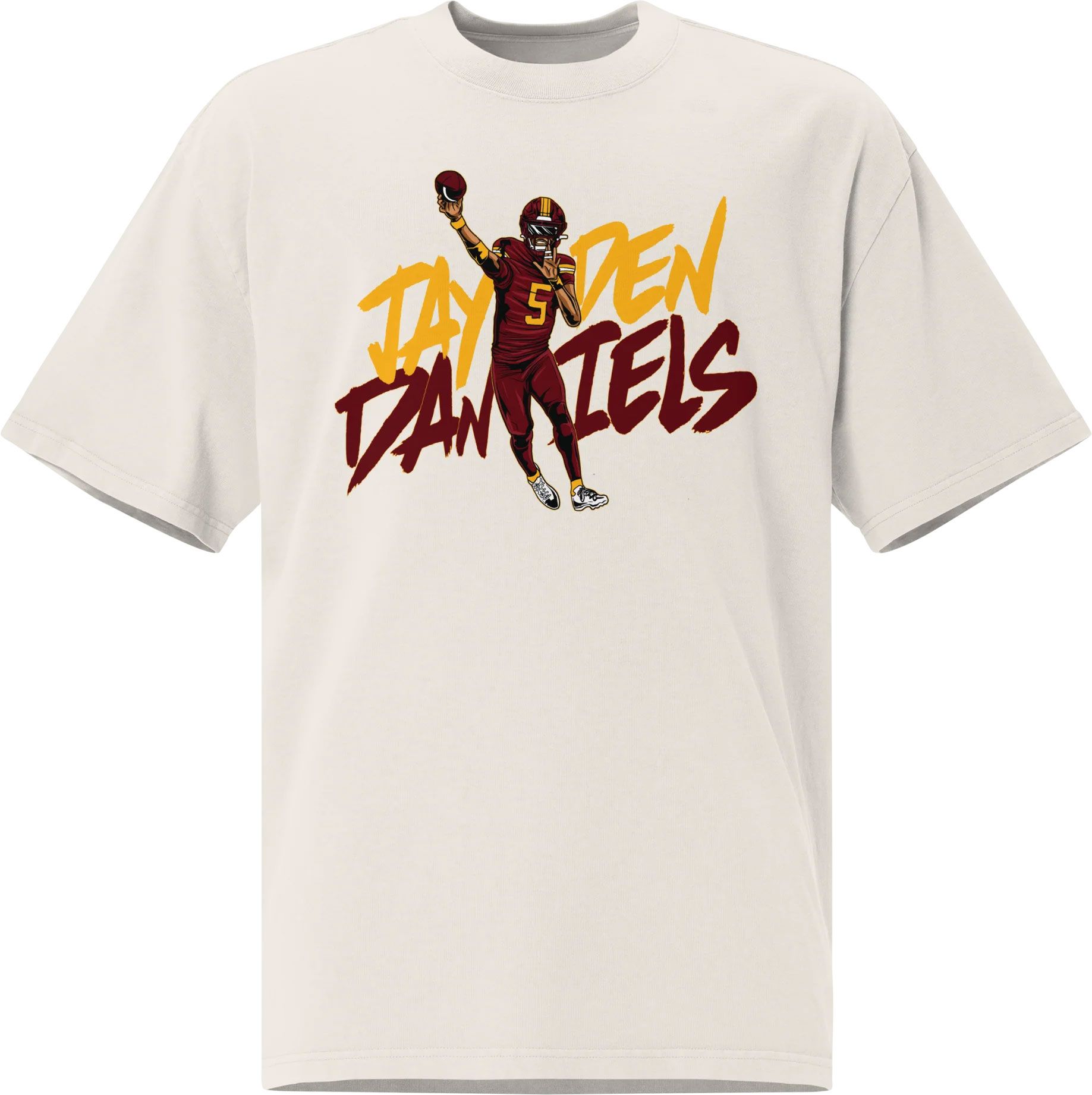 Athlete Studio Adult Jayden Daniels White Logo T-Shirt