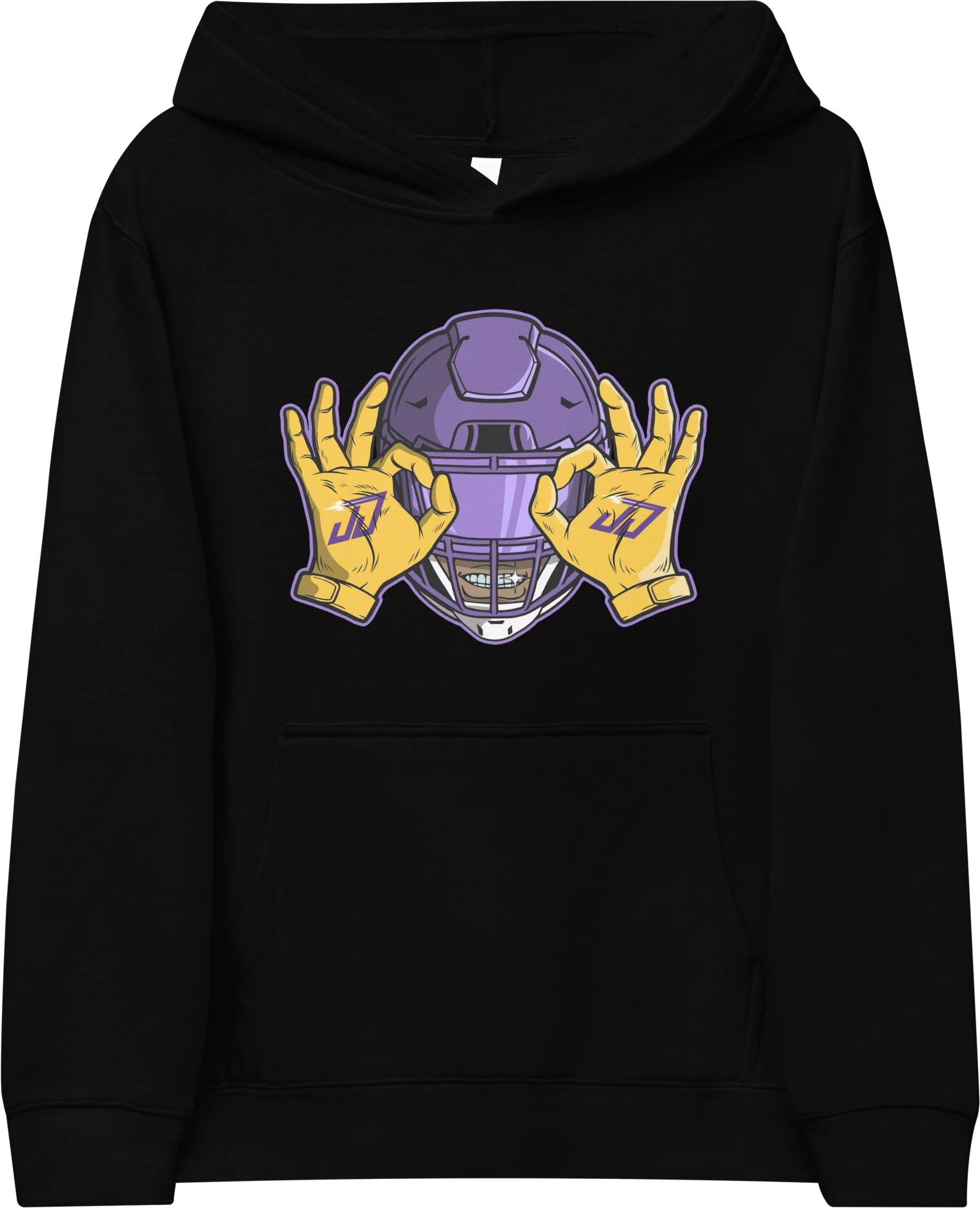 Athlete Studio Adult Justin Jefferson Black Griddy Hoodie