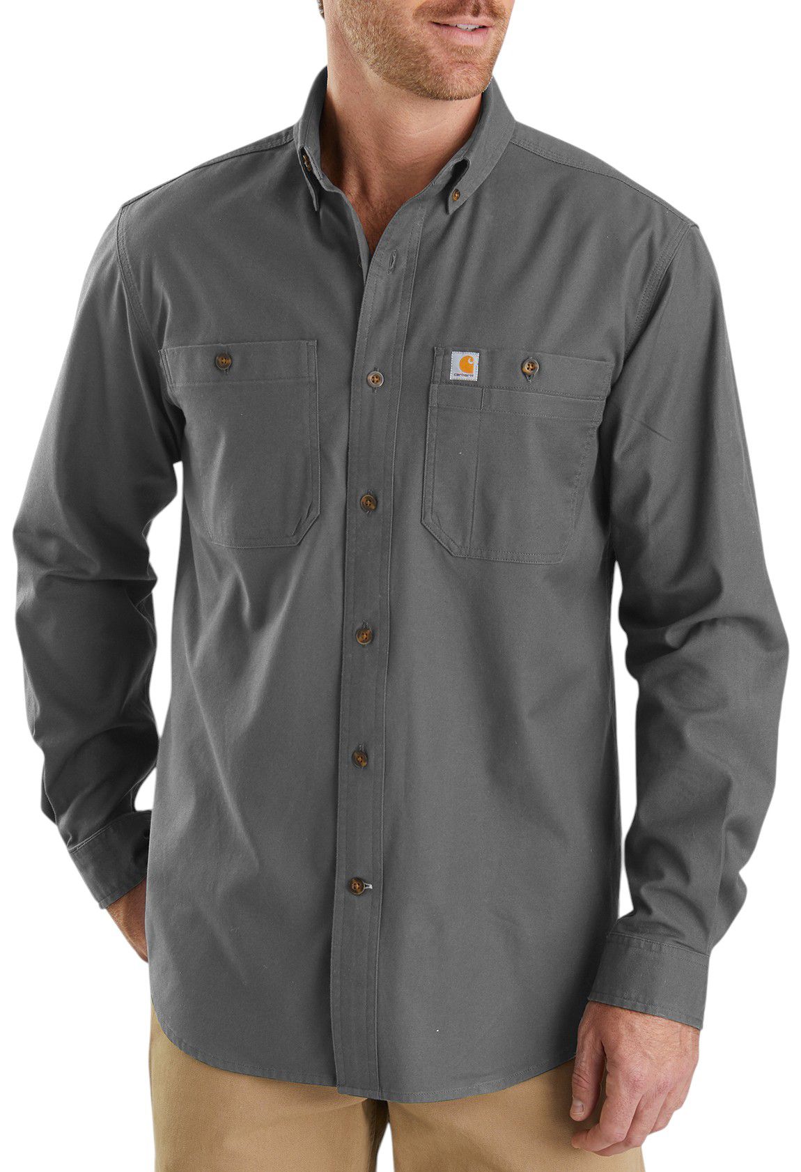 Carhartt Men's Rugged Flex Rigby LS Work Shirt