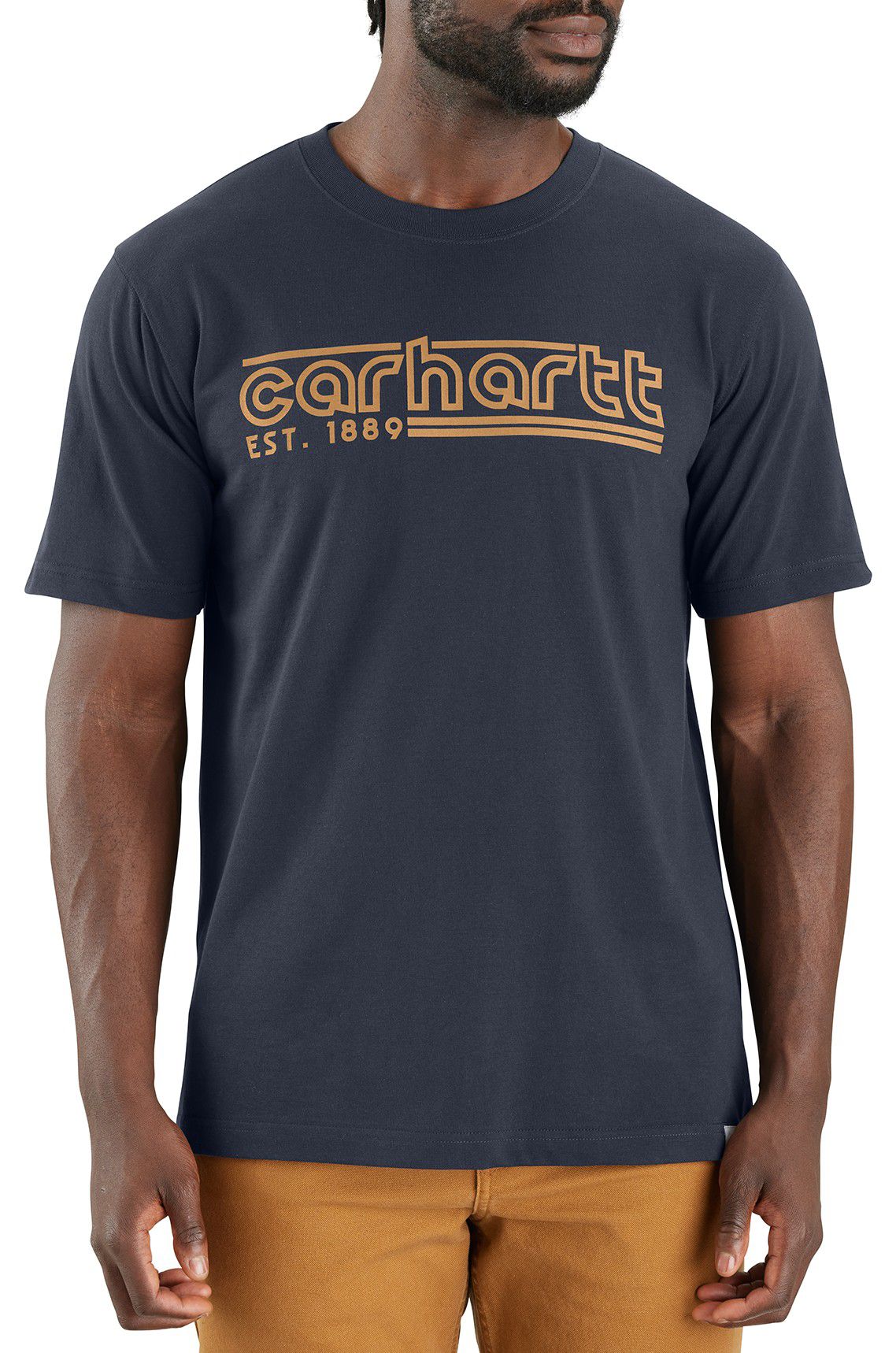 Carhartt Men's Lightweight Short-Sleeve Logo Graphic T-Shirt