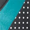 Black/Turquoise/White Dot
