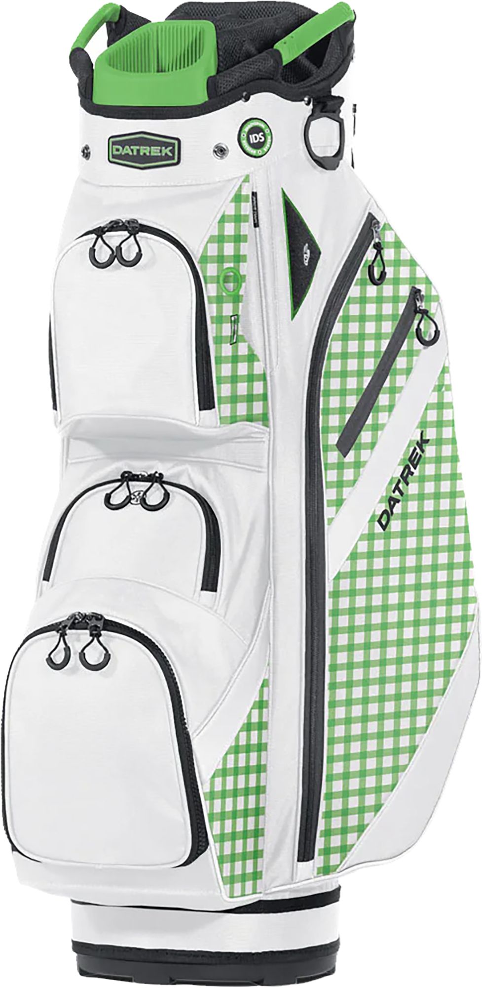 Datrek 2025 DG Lite III Cart Bag, Men’s, White/Green Checkered