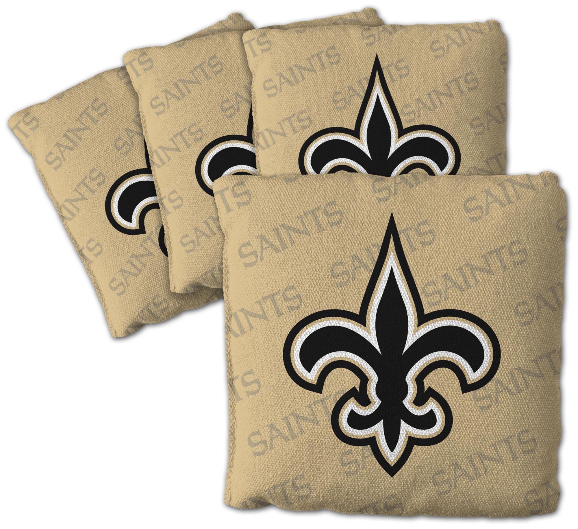 YouTheFan New Orleans Saints 4-Pack Gold Cornhole Bean Bags