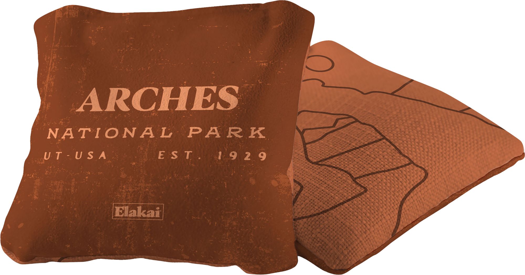 Elakai National Parks Cornhole Bags - Orange