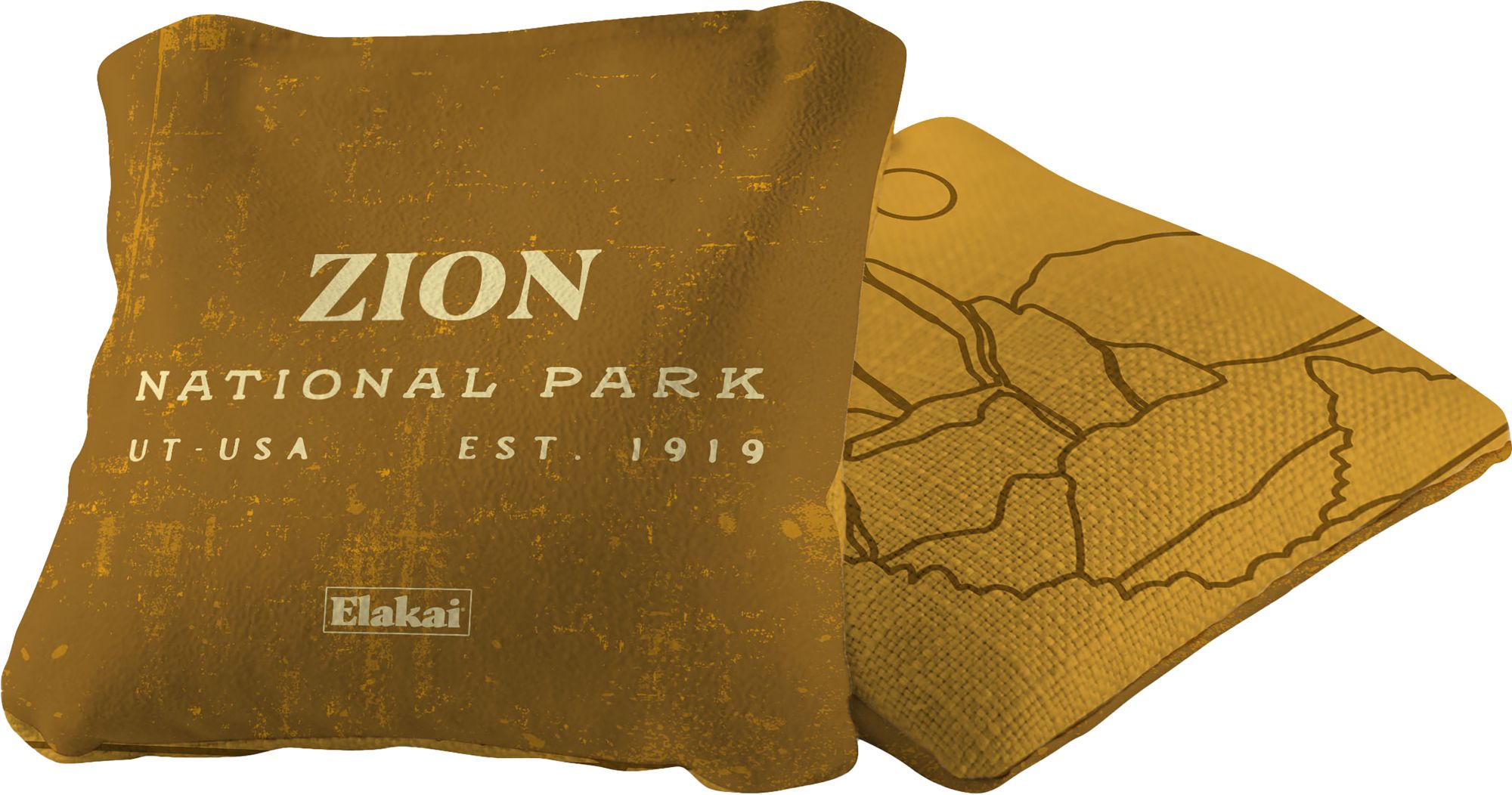 Elakai National Parks Travel-Sized Cornhole Bags - Orange