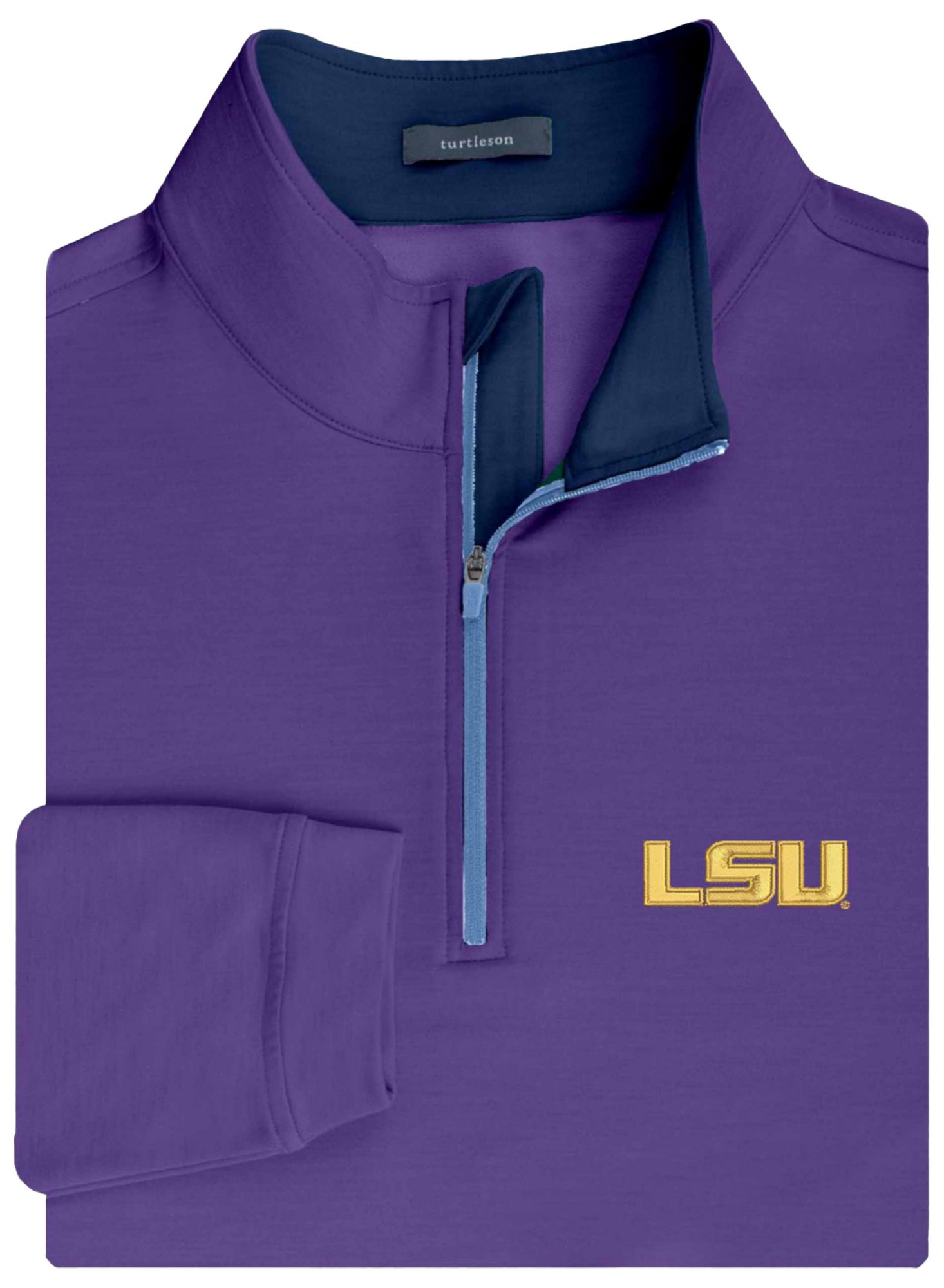 Turtleson Men's LSU Tigers Purple Joey Quarter-Zip Pullover