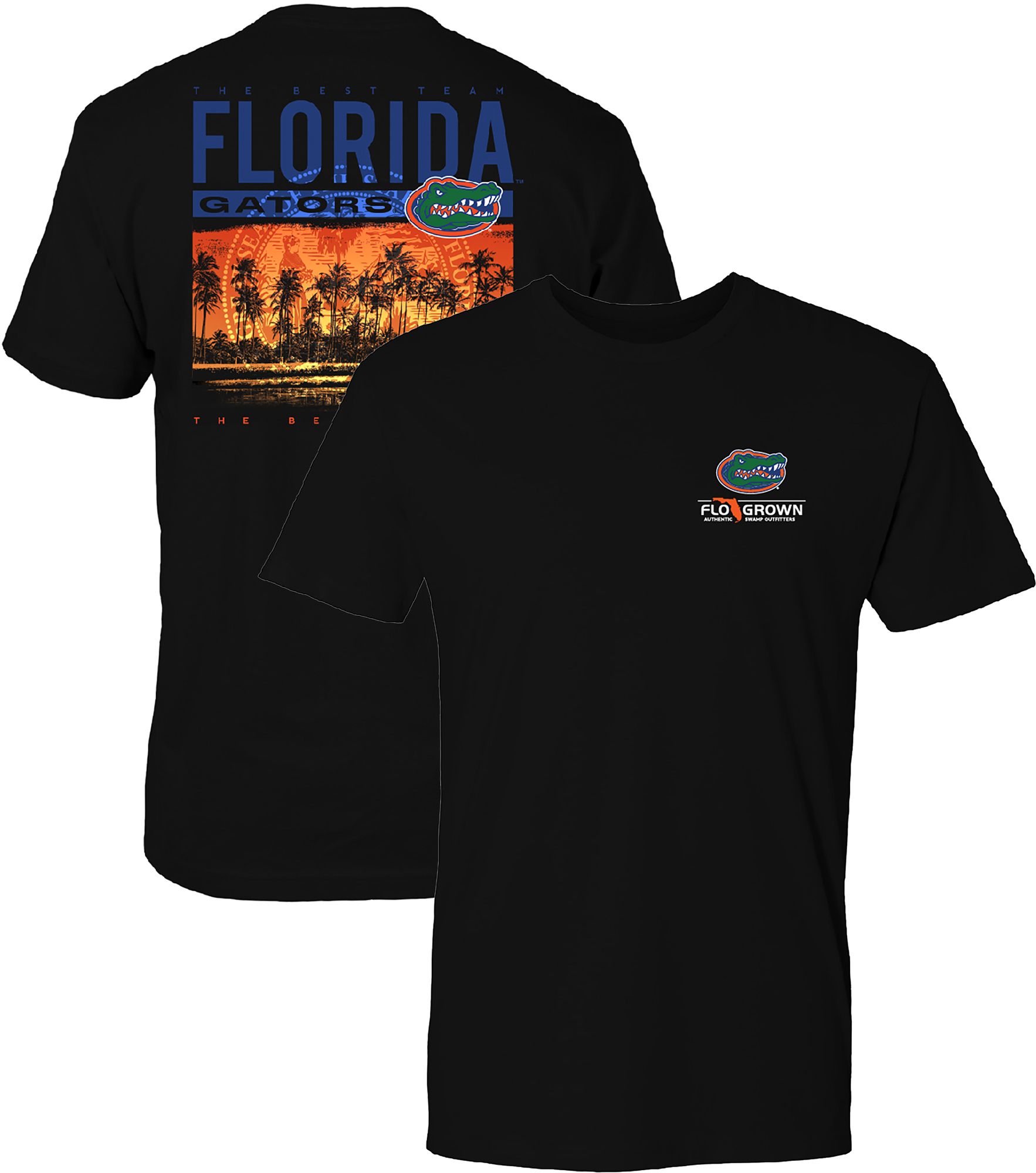 FloGrown Men's Florida Gators Black Best Beach T-Shirt