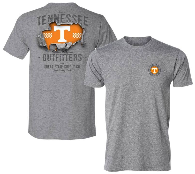 FloGrown Men's Tennessee Volunteers Tennessee Orange City Lines T-Shirt