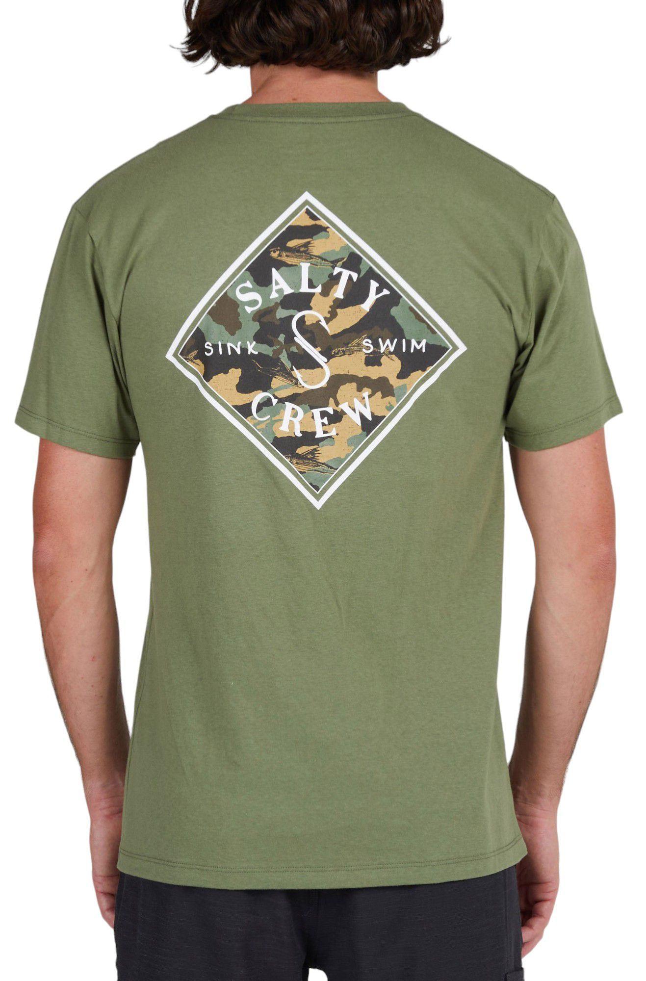 Salty Crew Men's Tippet Camo-Fill Premium T-Shirt