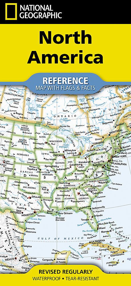 National Geographic North America Map