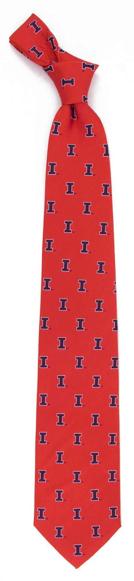Eagles Wings Illinois Fighting Illini Woven Silk Echo Necktie