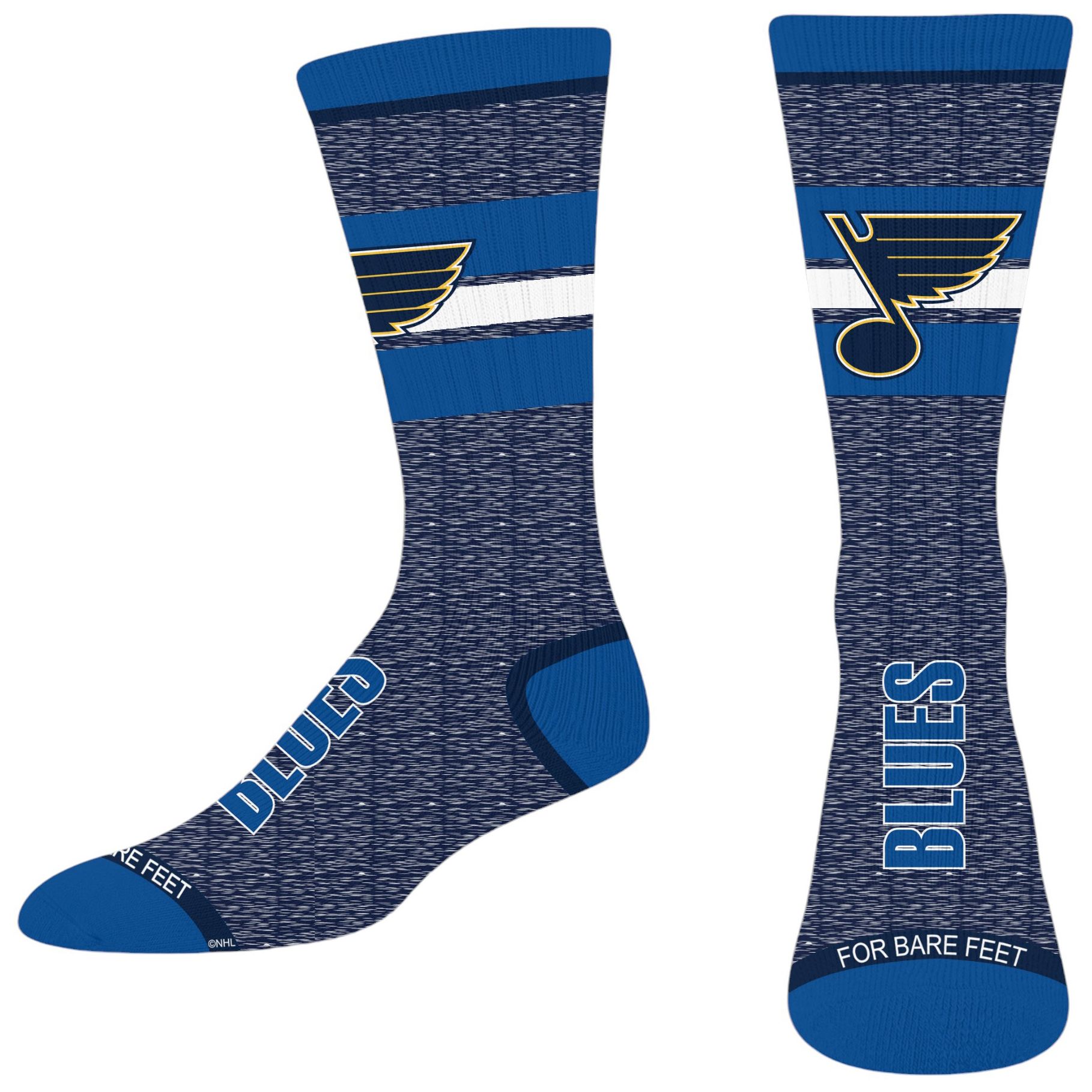 For Bare Feet Adult St. Louis Blues Spotlight Socks