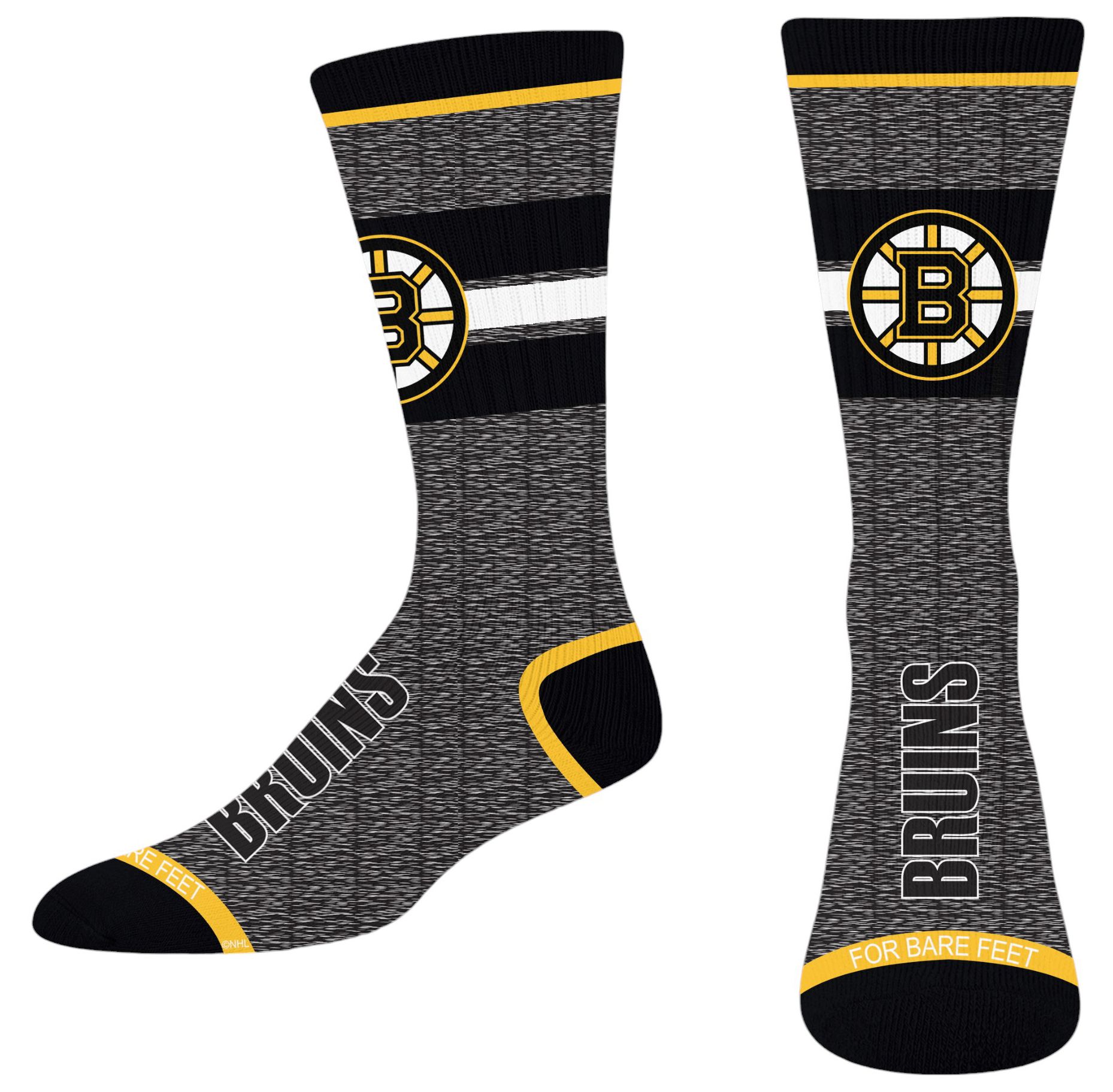 For Bare Feet Adult Boston Bruins Spotlight Socks