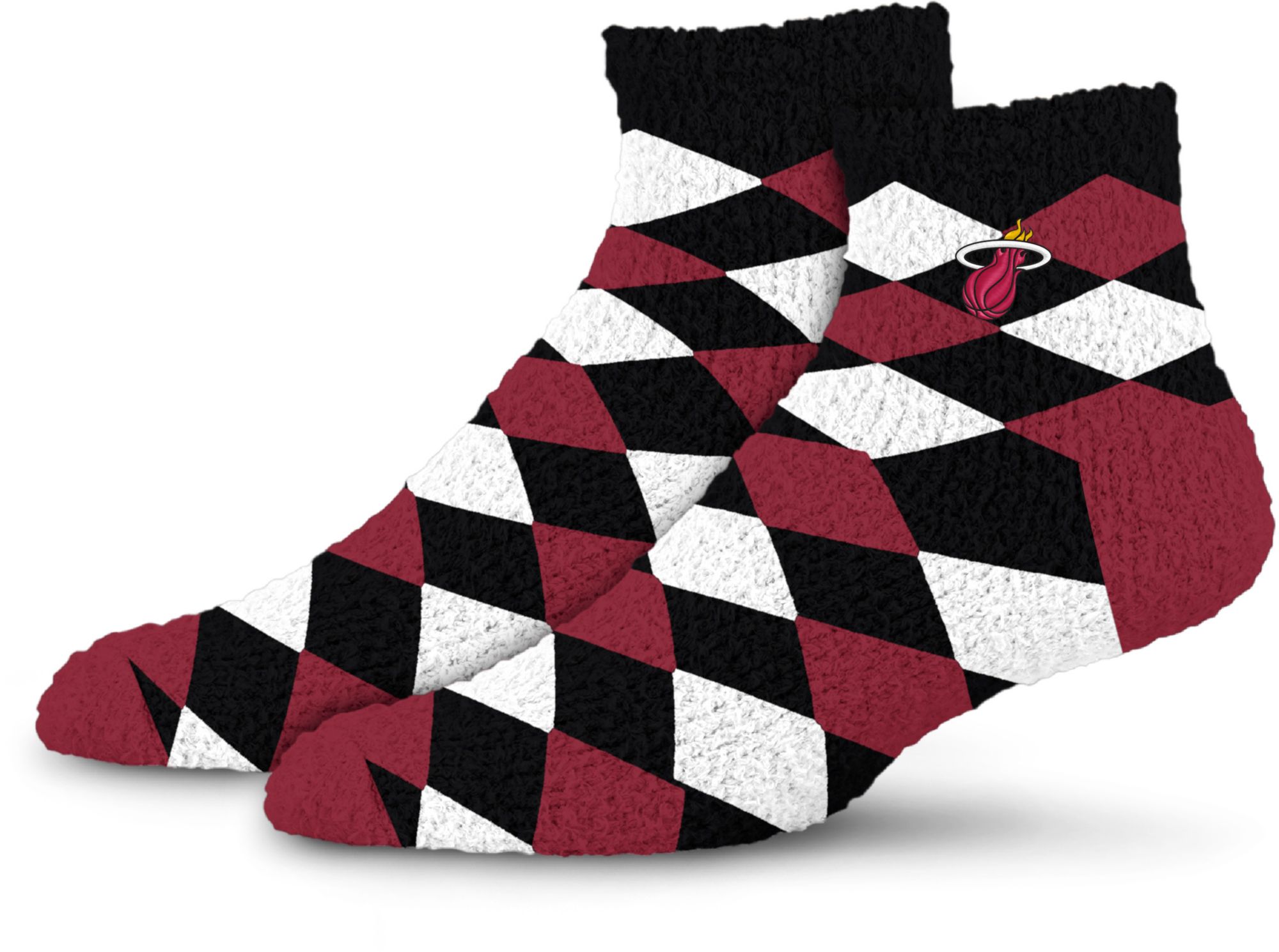 For Bare Feet Adult Miami Heat Diamond Cozy Socks