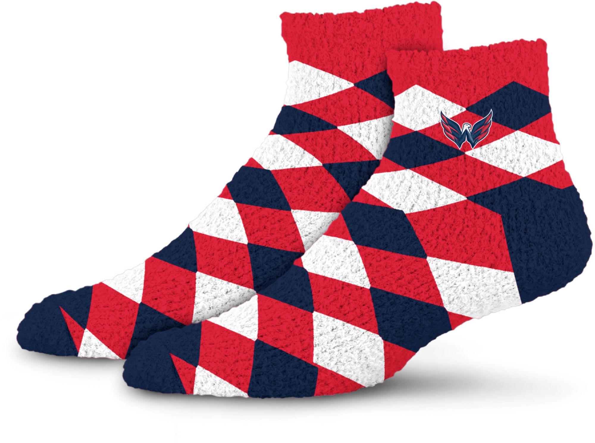 For Bare Feet Adult Washington Capitals Diamond Cozy Socks