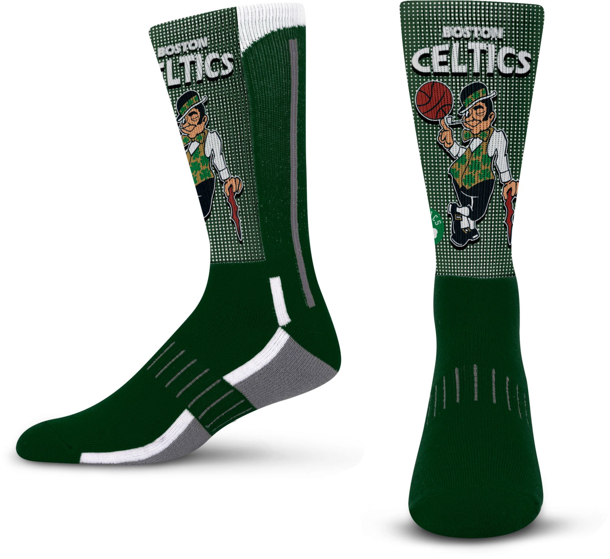 For Bare Feet Youth Boston Celtics Mascot Crew Sock