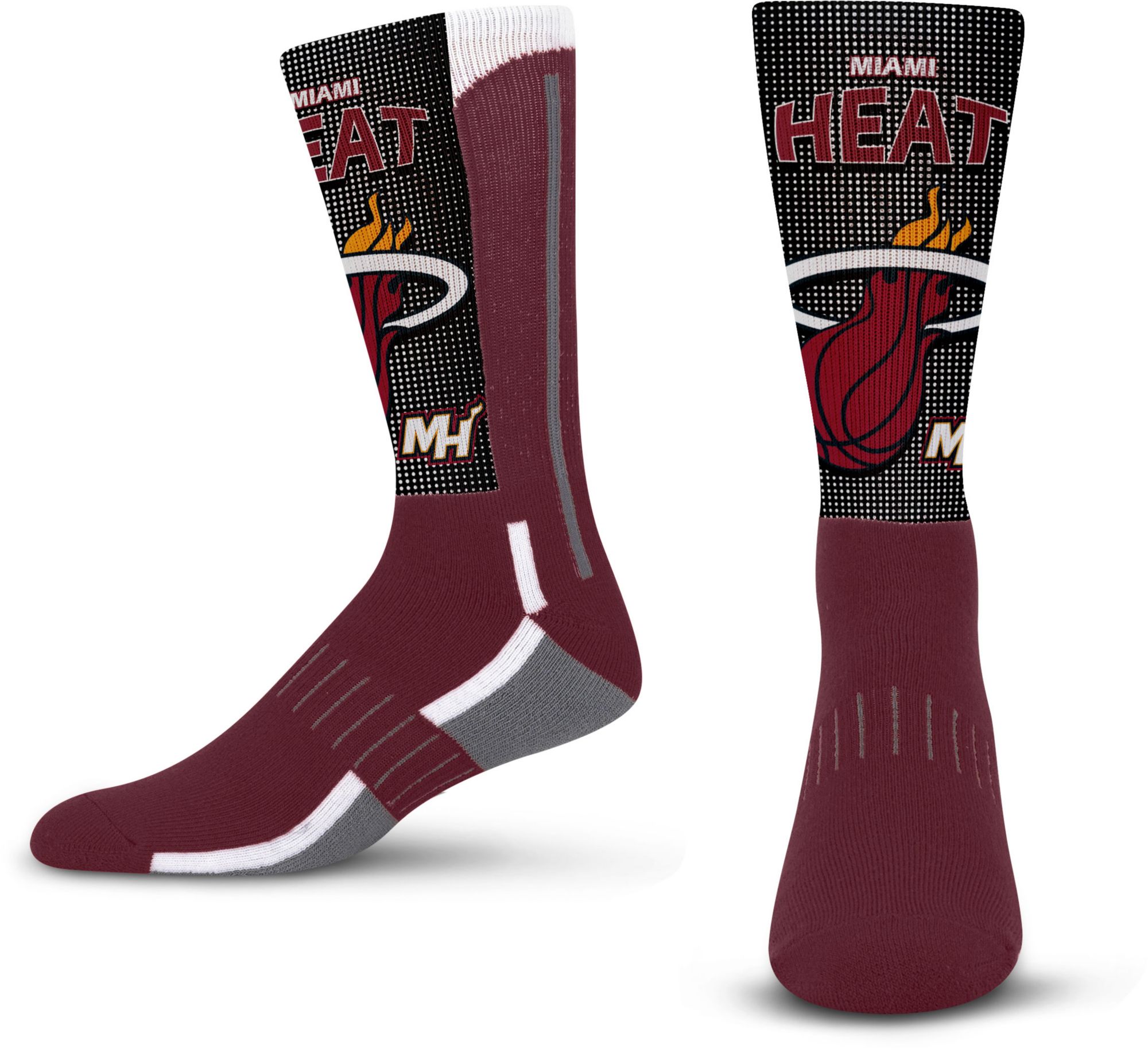 For Bare Feet Youth Miami Heat Mascot Crew Sock