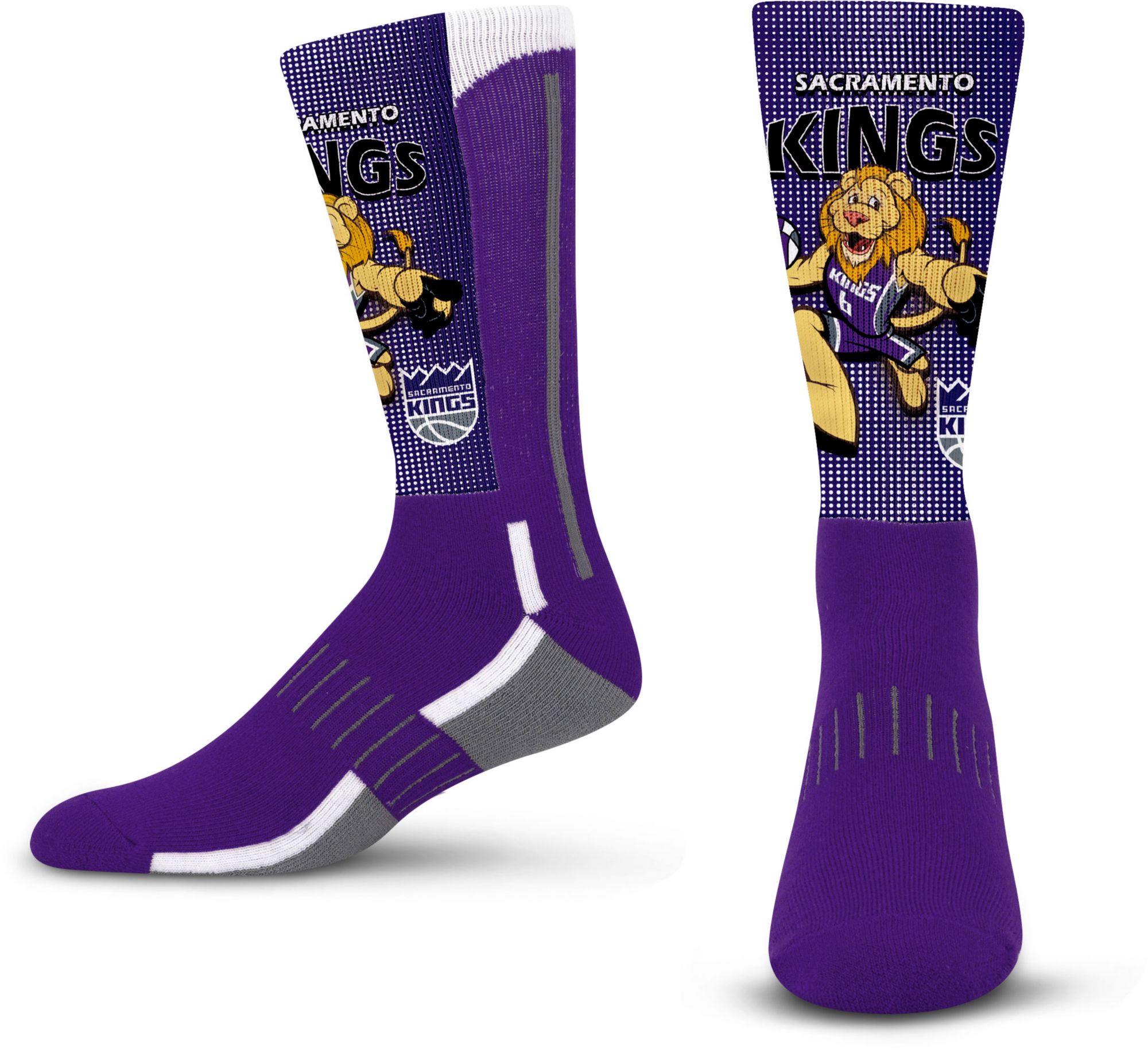 For Bare Feet Youth Sacramento Kings Mascot Crew Sock