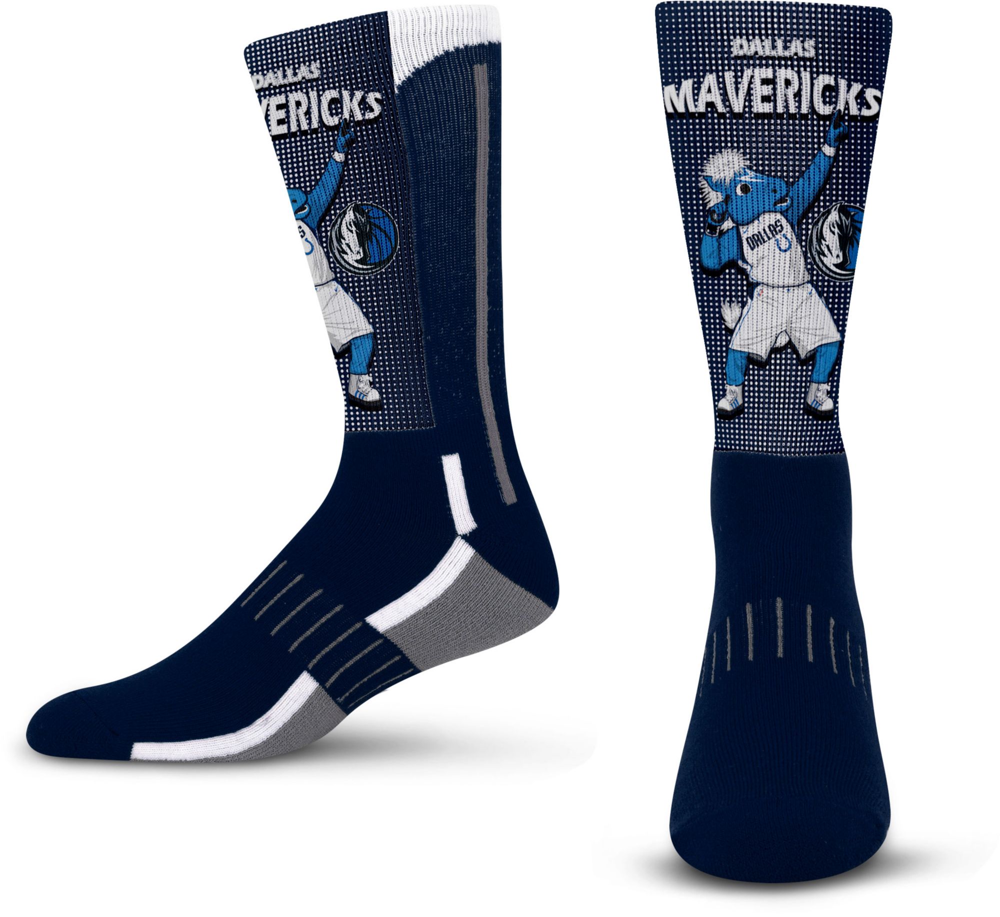 For Bare Feet Youth Dallas Mavericks Mascot Crew Sock