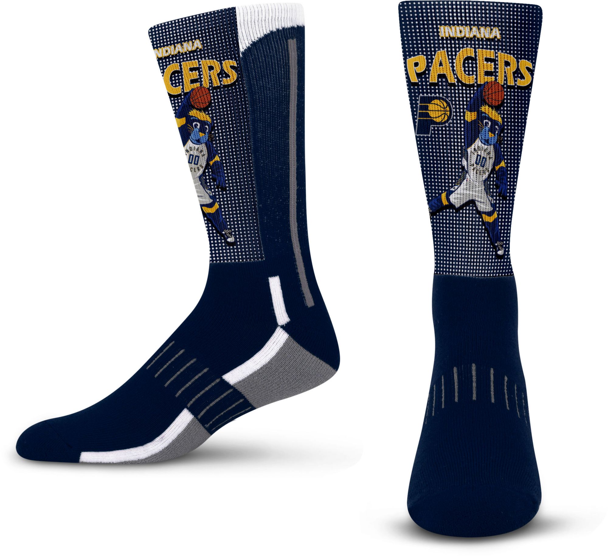 For Bare Feet Youth Indiana Pacers Mascot Crew Sock