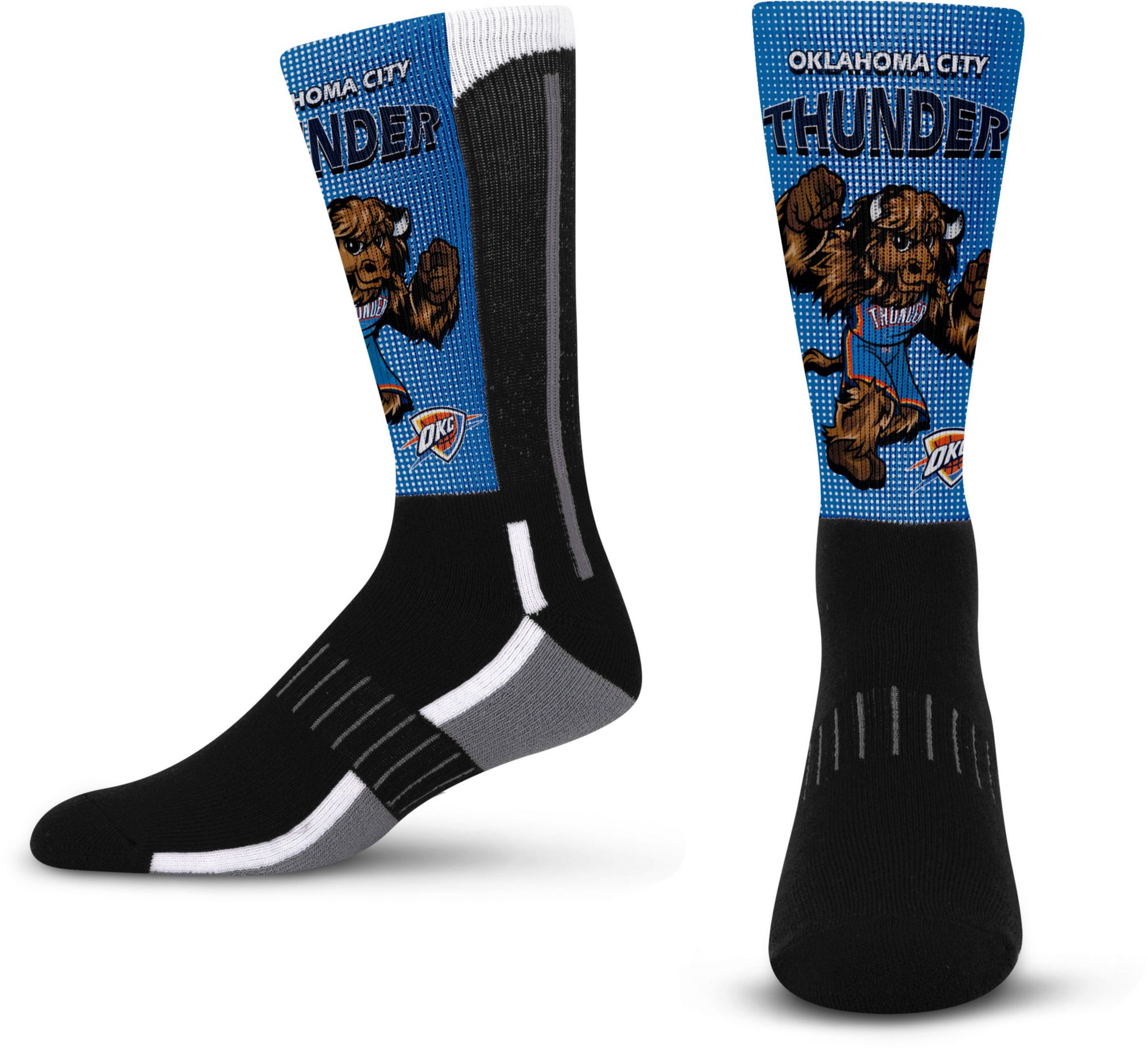 For Bare Feet Youth Oklahoma City Thunder Mascot Crew Sock