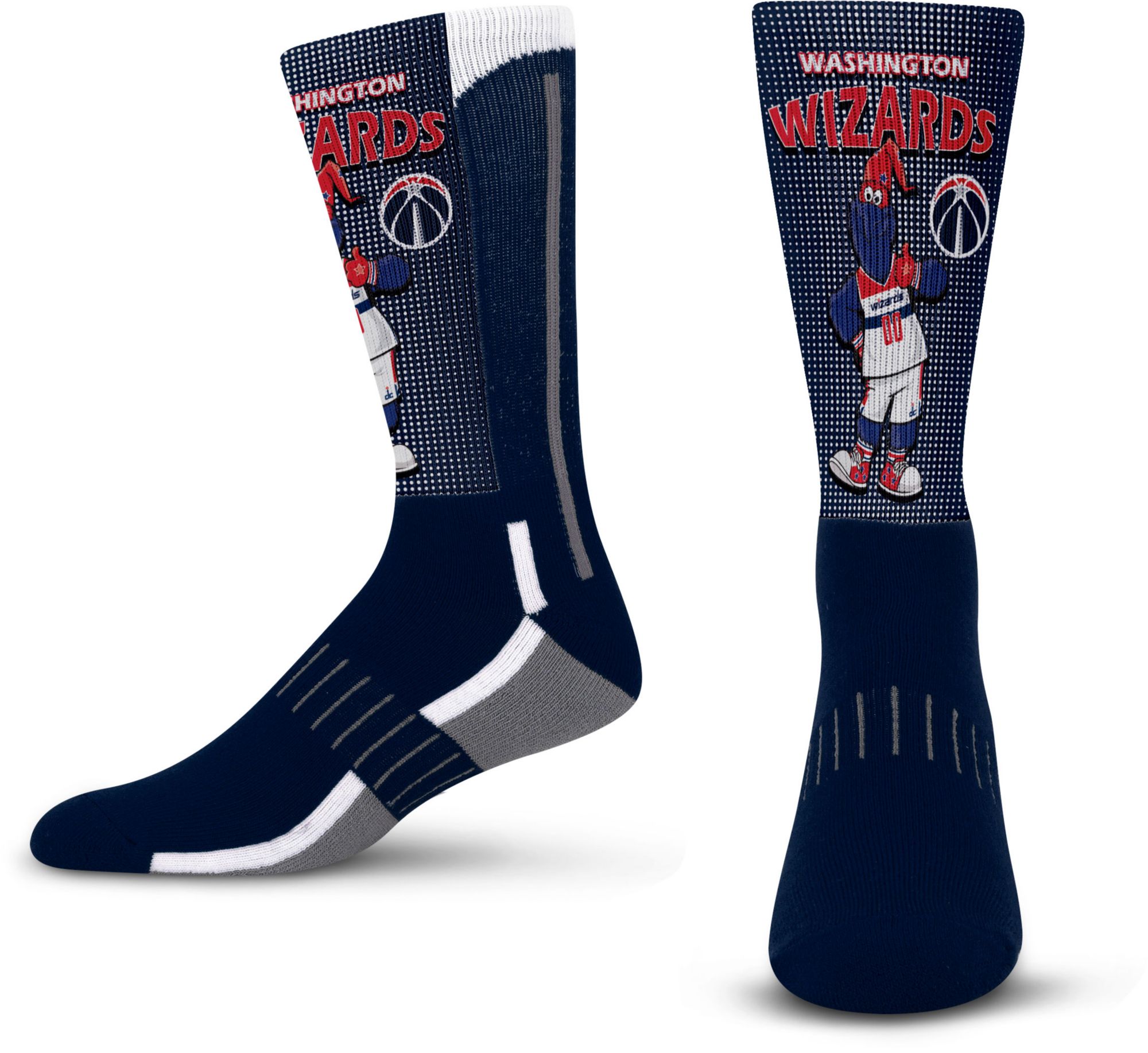For Bare Feet Youth Washington Wizards Mascot Crew Sock